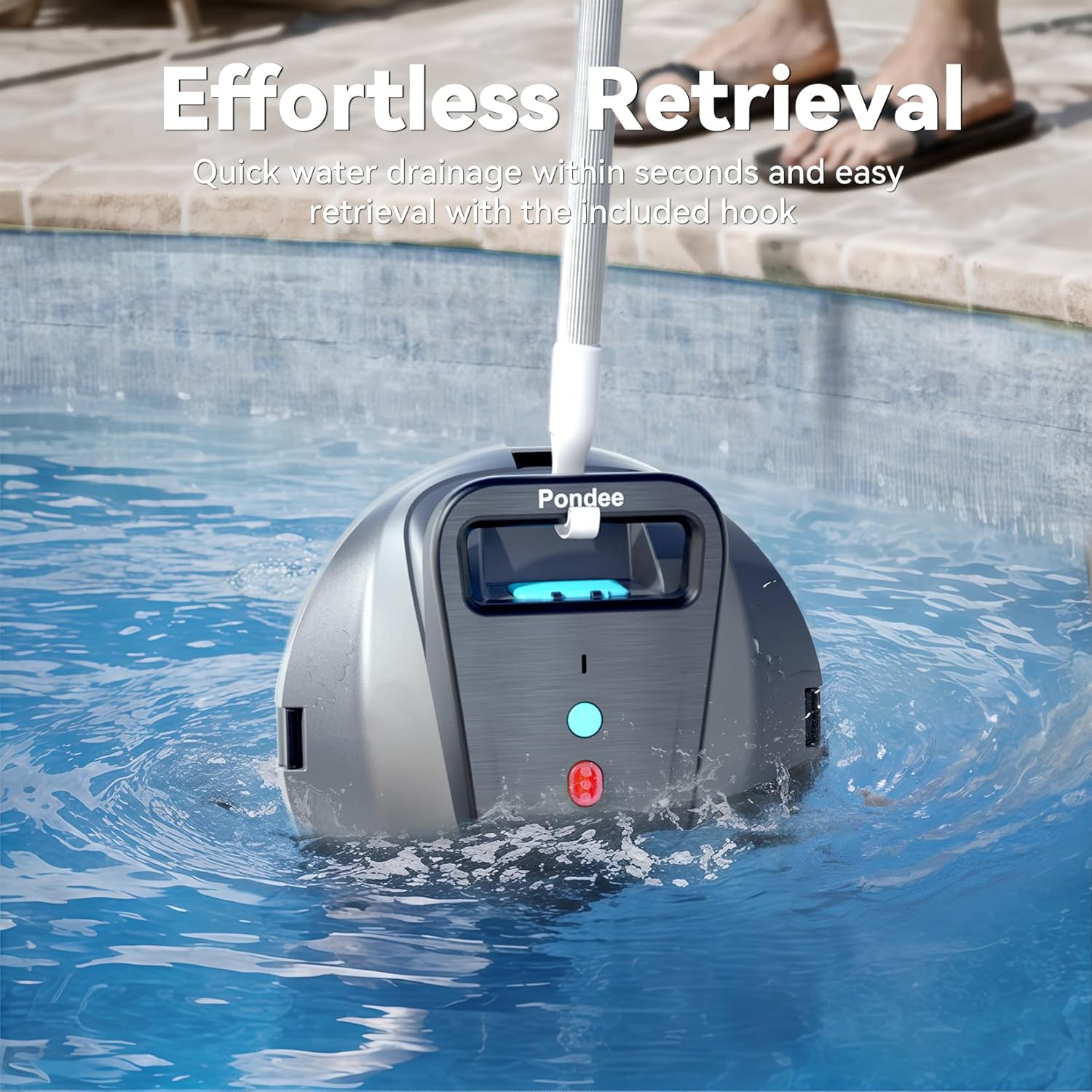 Thumbnail 6 de (Upgrade 2026) Pondee X1: Robot Piscina Senza Fili 120 Min Autonomia per Piscine fino 80 m²