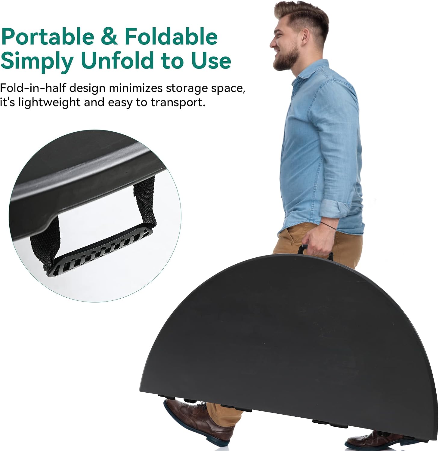 Thumbnail 2 de YITAHOME 122cm Round Folding Table – Heavy Duty Outdoor/Indoor Table