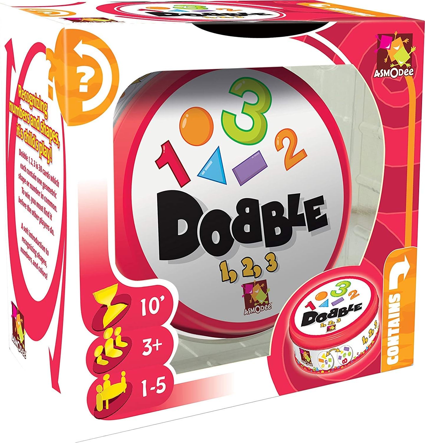 Detalle de Asmodee Dobble 1 2 3 Card Game