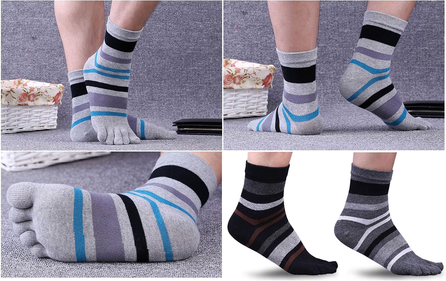 Detalle 2 de Teenloveme Chaussettes cinq doigts 39-44