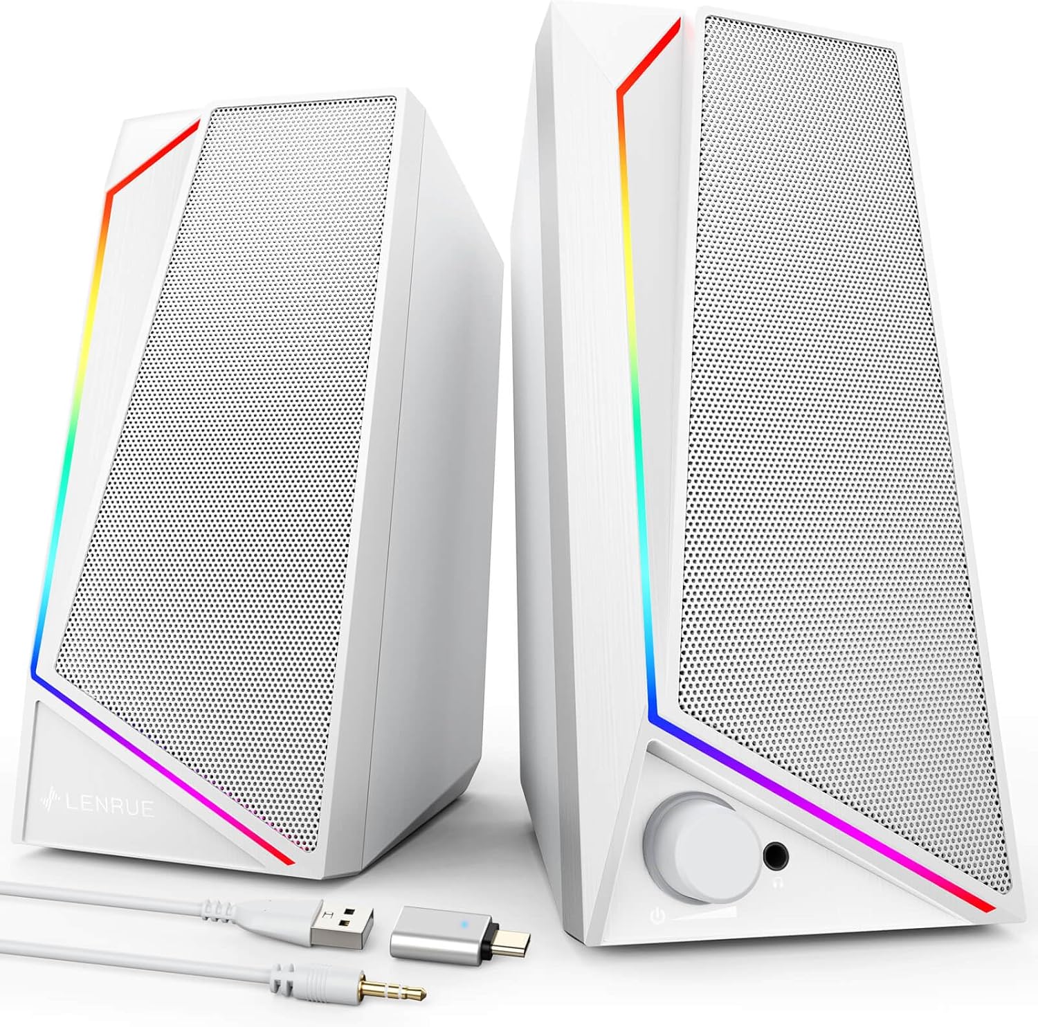 Thumbnail 6 de LENRUE PC Speakers USB-powered stereo speakers