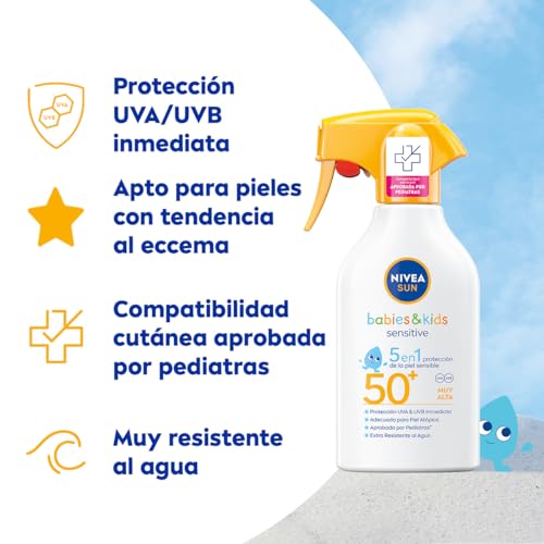 Thumbnail 2 de NIVEA SUN Babies & Kids Sensitive Spray FP50+ (250 ml) – protector solar para bebés y niños