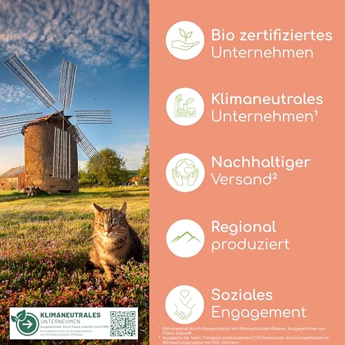 Detalle 2 de Wolfsbacher Lachsöl für Katzen mit Omega-3 & Omega-6 – 100 ml