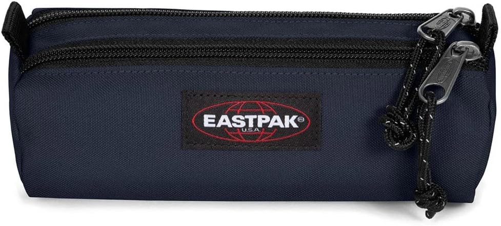 Detalle de Eastpak DOUBLE BENCHMARK Trousse Sunday Grey — 2 compartiments zippés, 6 cm x 20,5 cm x 7,5 cm, vegan