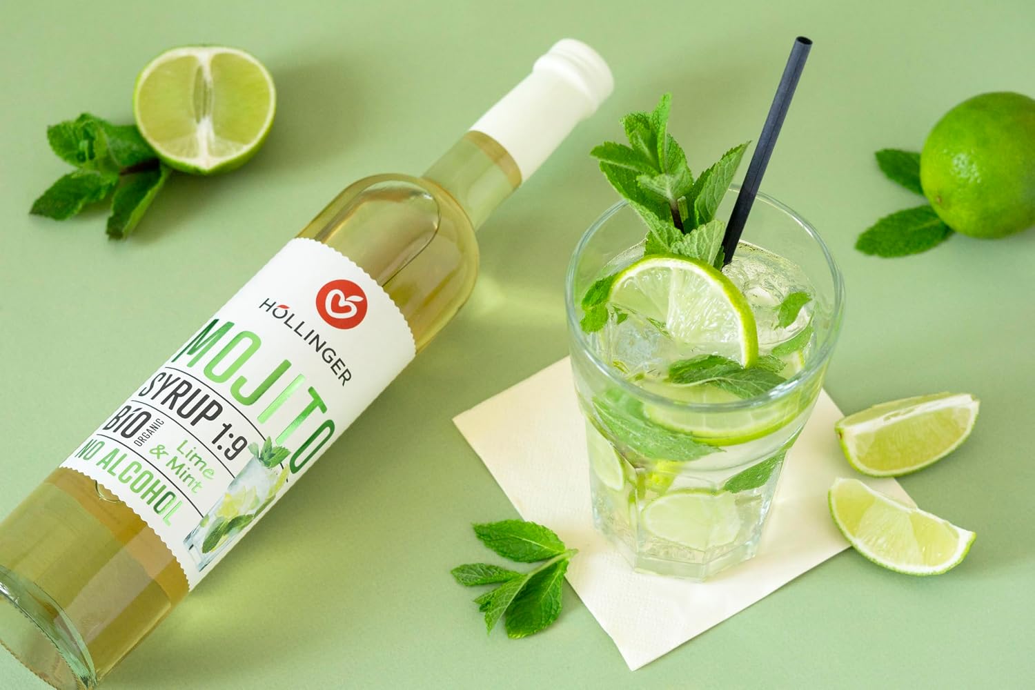 Thumbnail 5 de Höllinger Mojito Bio Cocktailsirup vegan 3x500 ml 🥤