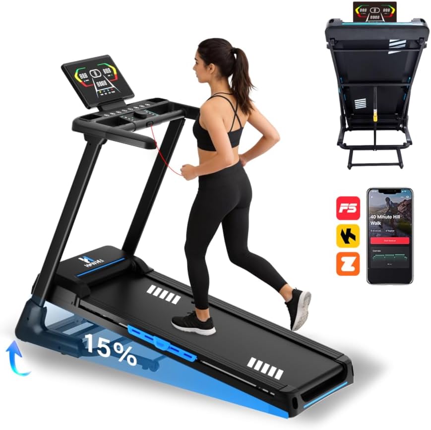 Detalle de HOWHAI QK-3026 Treadmill with 15% Auto Incline and 3.5 HP Brushless Motor