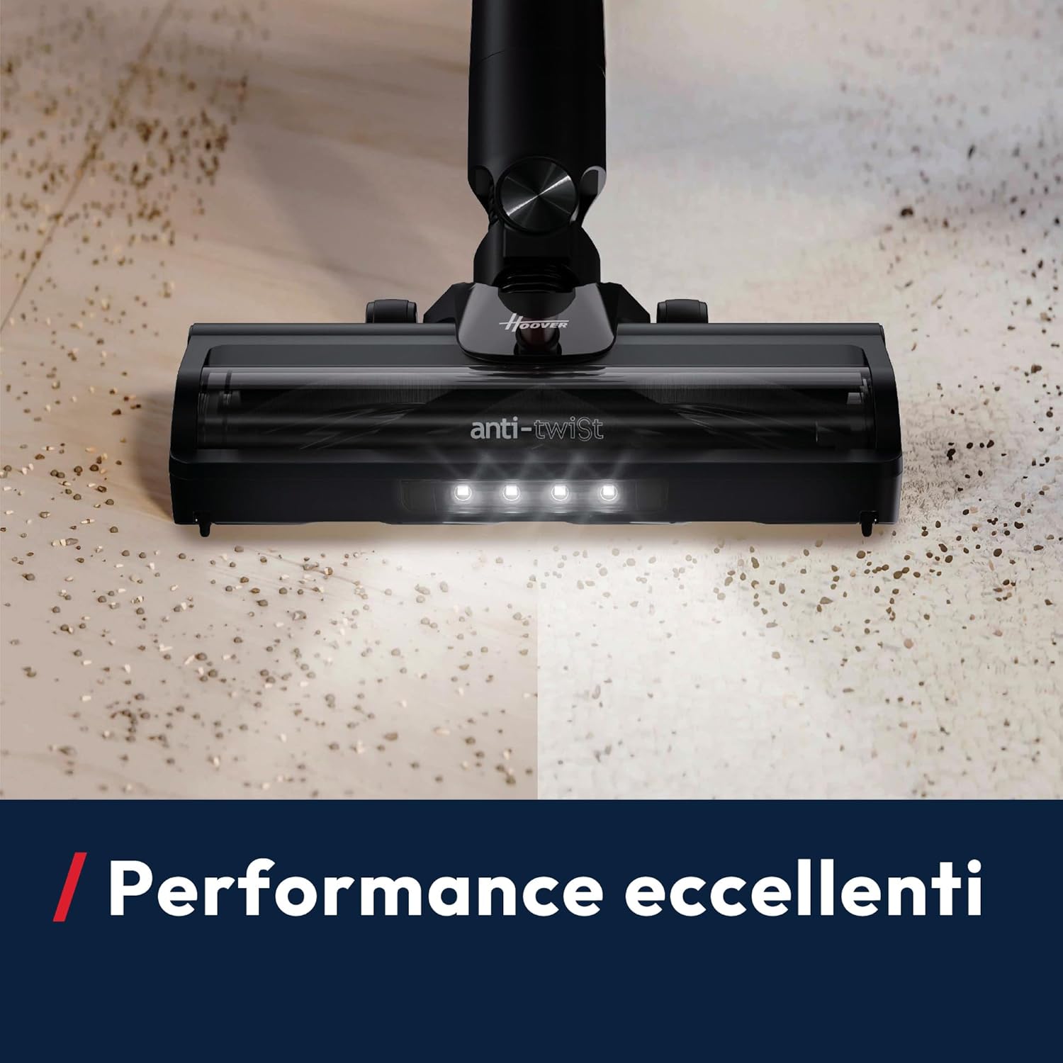 Detalle de Hoover HF1 Plus Scopa Elettrica Senza Fili con Modalità Turbo e Tecnologia Anti-Twist