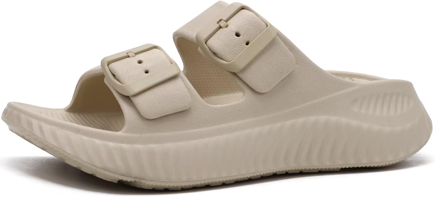 Detalle de KuaiLu Women's Recovery Sandals with Orthotic Arch Support and Thick Cushioned Sole