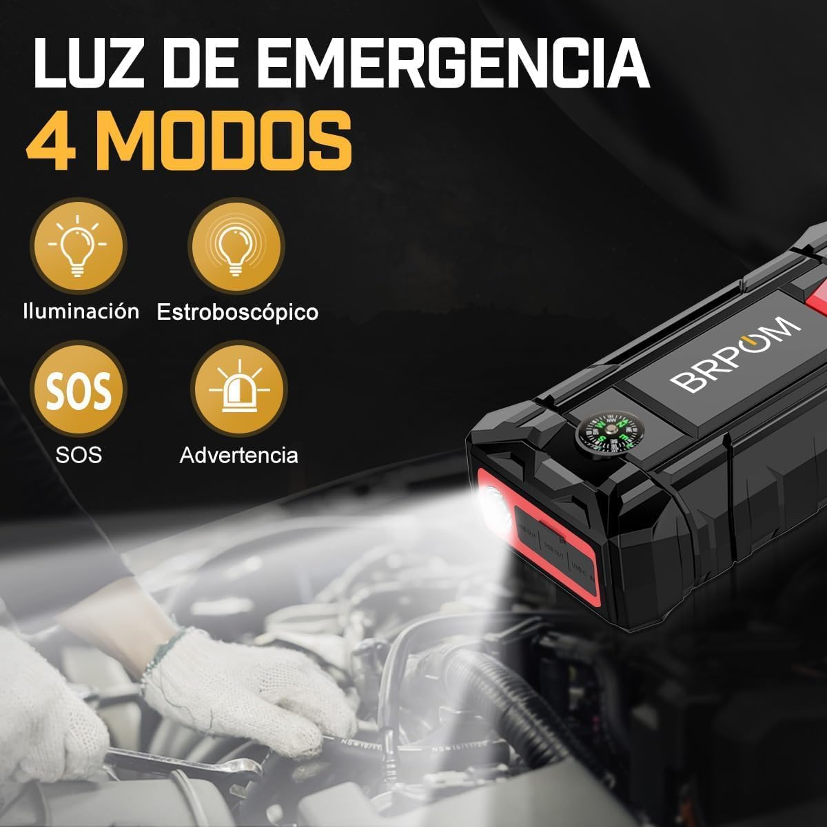 Thumbnail 4 de BRPOM Arrancador 7000A 21800mAh 12V