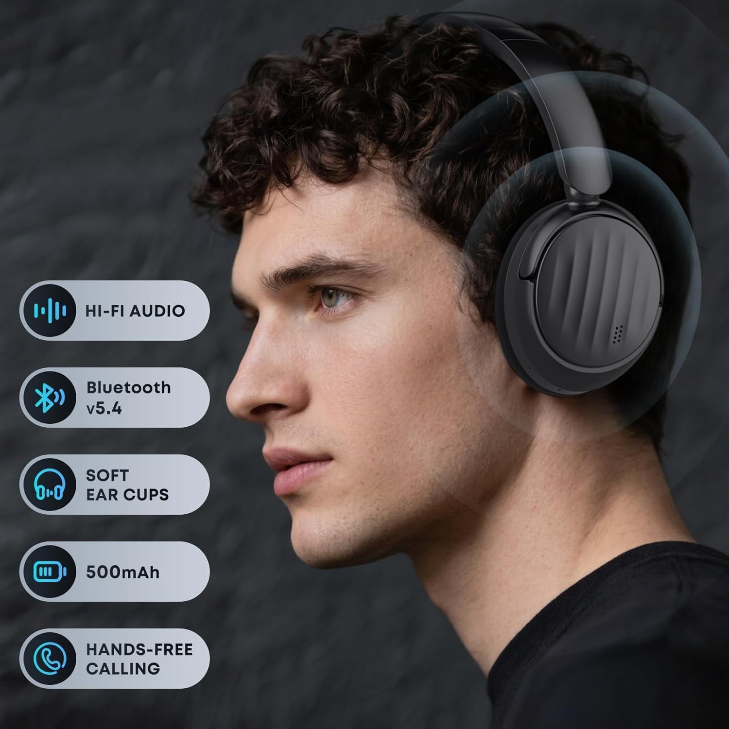 Thumbnail 1 de MMWOWARTS Bluetooth Headphones with ANC: Solid Everyday Over-Ear Options