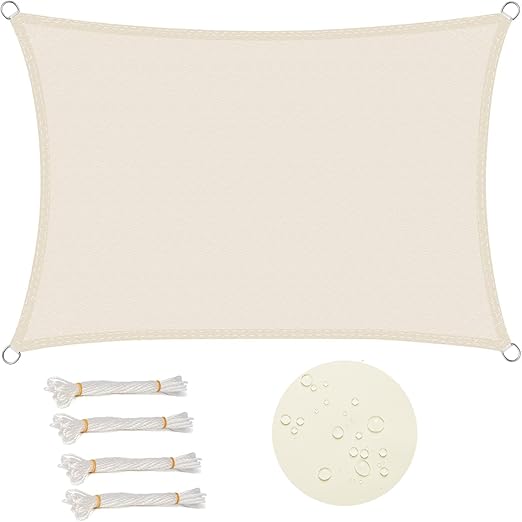 Detalle de WOLTU Toldo Vela Impermeable 2x4 m 🌤️ Protección UV Patio