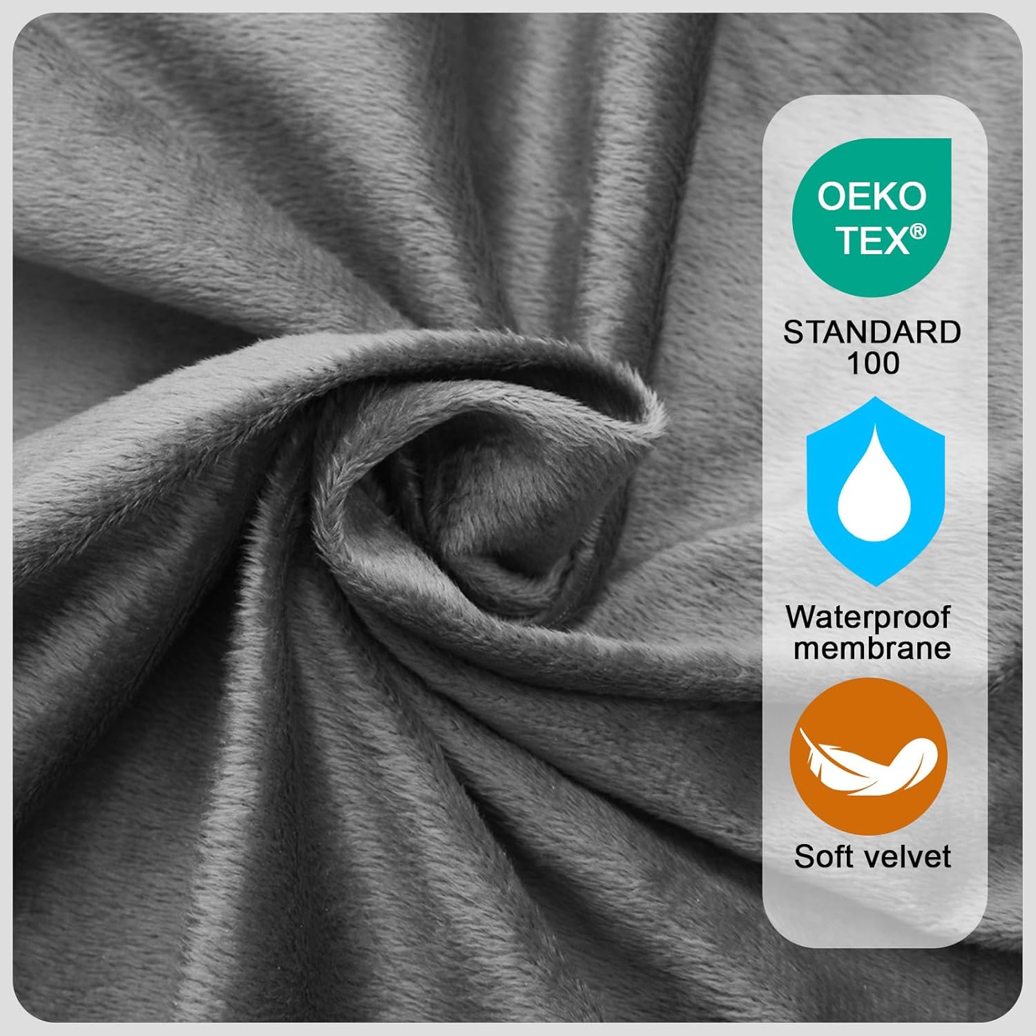 Detalle de Memory Foam Camping Mattress Pad for Adults — Waterproof, Non-Slip Roll-Up Floor Sleeping Mat