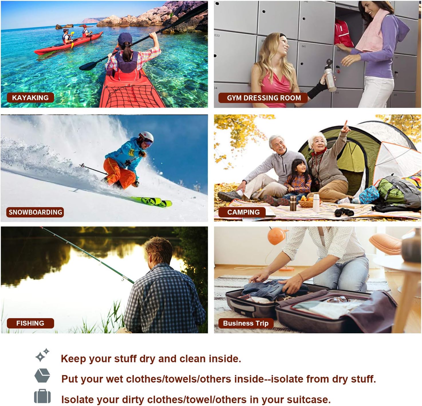 Thumbnail 6 de ioutdoor Dry Bag 2L–70L wasserdichte Trockenbeutel – Ultraleicht, abriebfest, reißfest