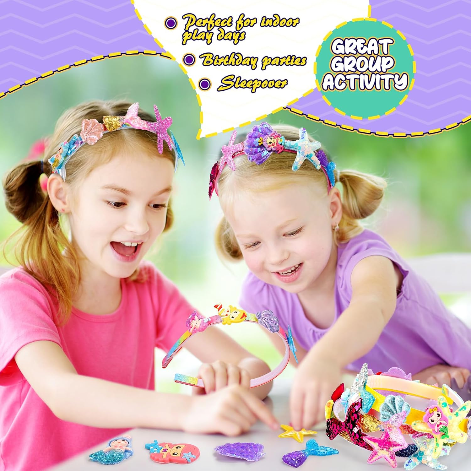 Detalle 2 de HappyKidsClub Giochi Kit di 54 pezzi per bambine 4-10 anni 🎀
