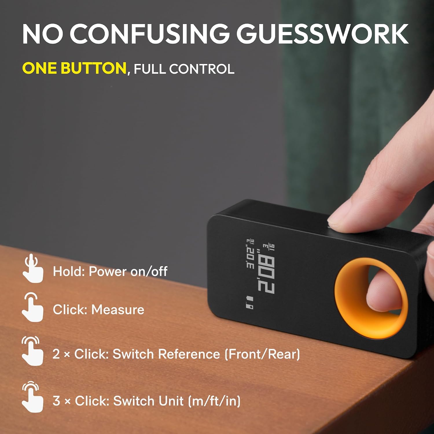 Thumbnail 3 de HOTO laser measuring tool, 98 ft