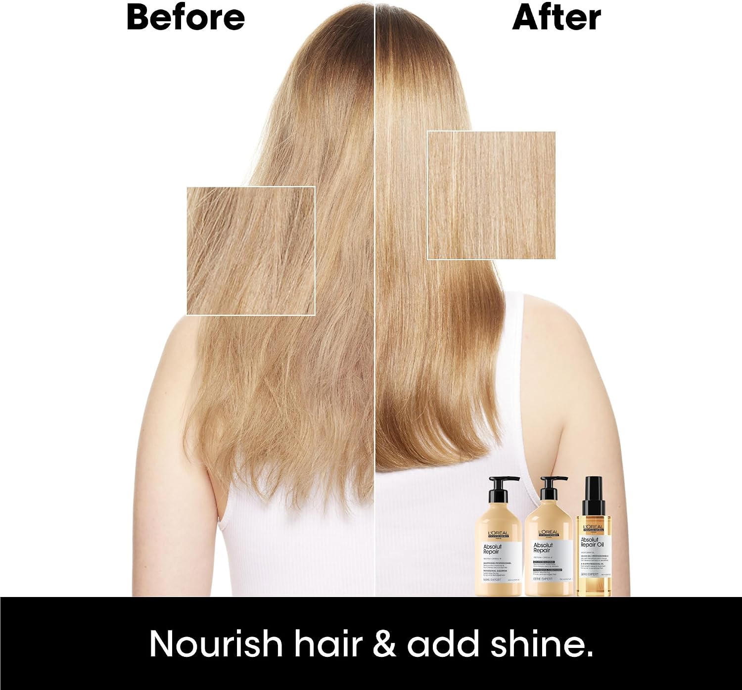 Detalle de L’Oréal Professionnel Absolut Repair 10-in-1 Leave-in Oil for dry, damaged hair (90 ml)