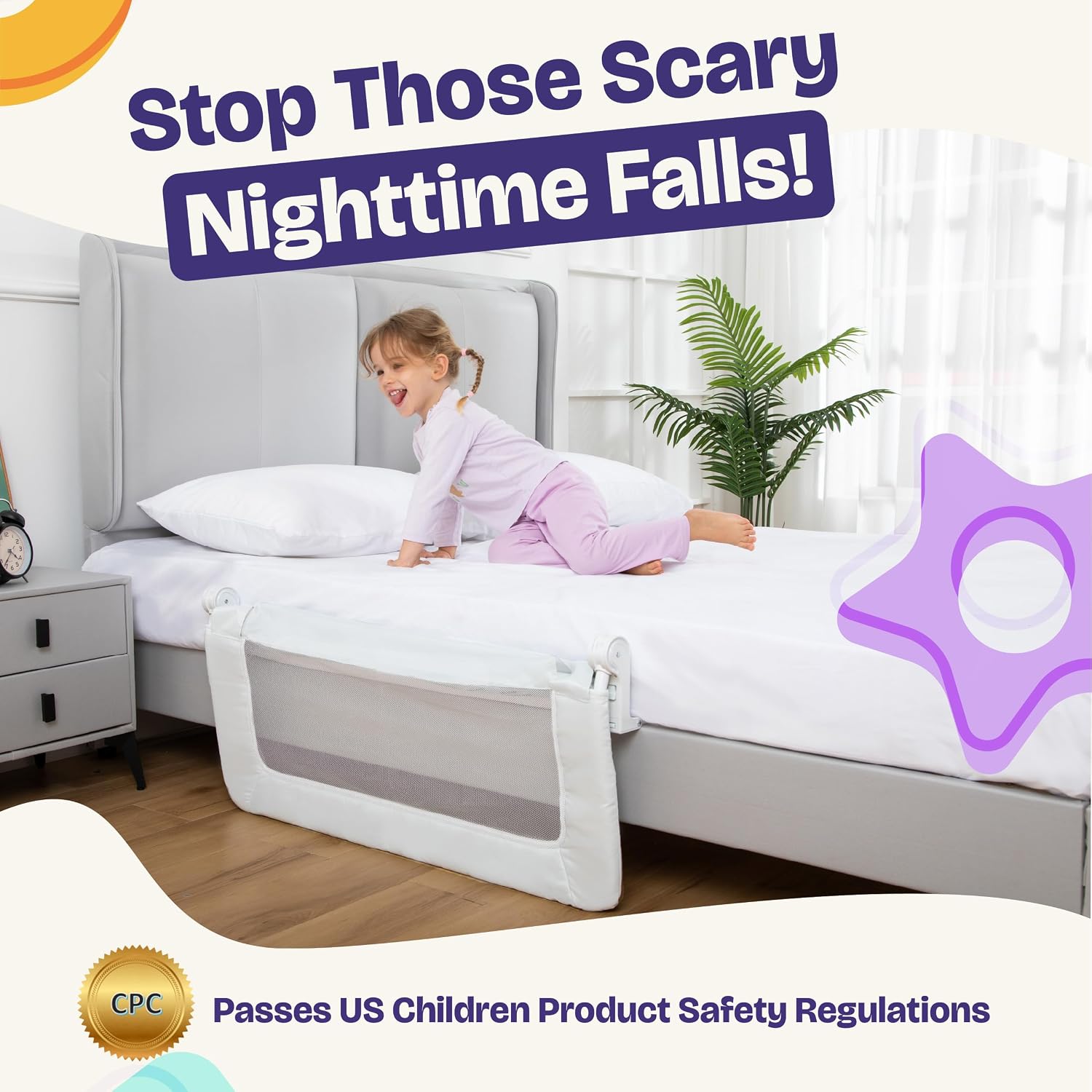 Thumbnail 5 de ComfyBumpy 1-Pack Bed Rail 35.5" for Toddlers