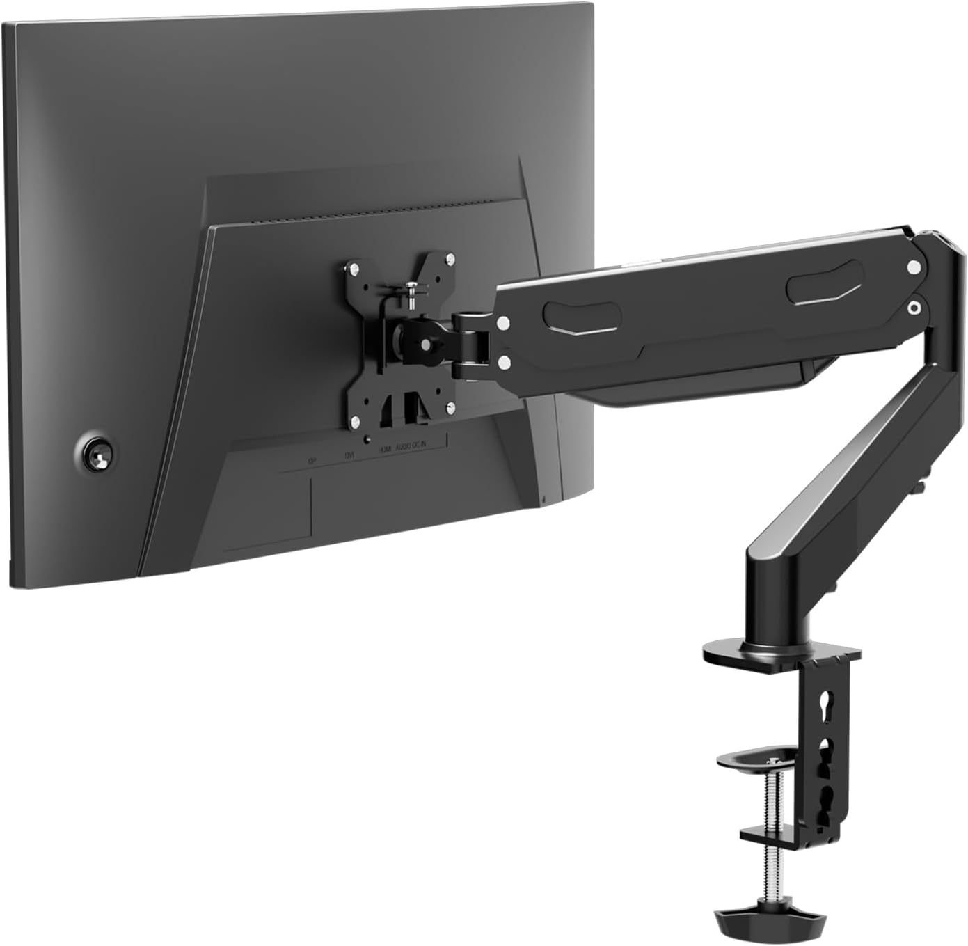 Detalle de Pholiten UK monitorarm met gasveer voor 13-27 inch, 360° draaibaar