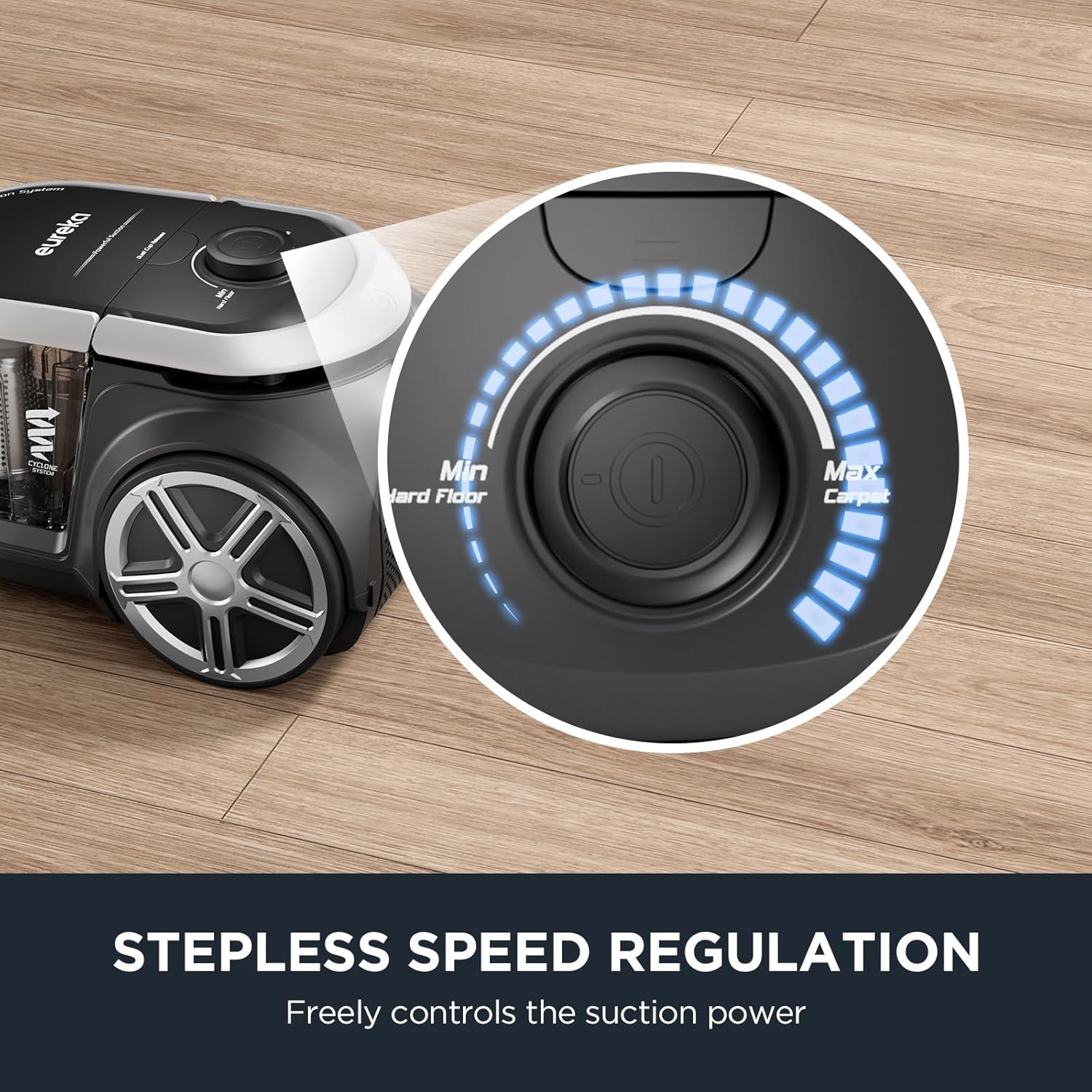 Thumbnail 3 de Eureka NEN180 Bagless Canister Vacuum Cleaner (Lightweight, HEPA Filtration) for Carpets & Hard Floors