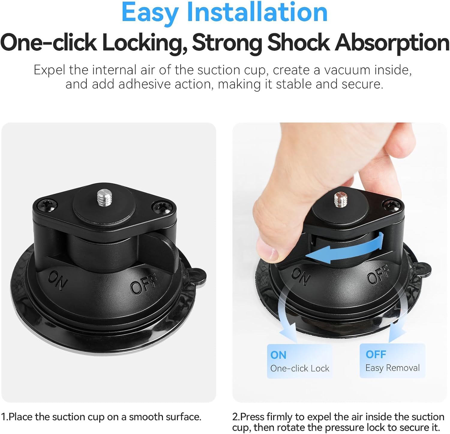 Thumbnail 6 de Telesin Magnetic Mount + Suction Cup Kit for Insta 360 GO3