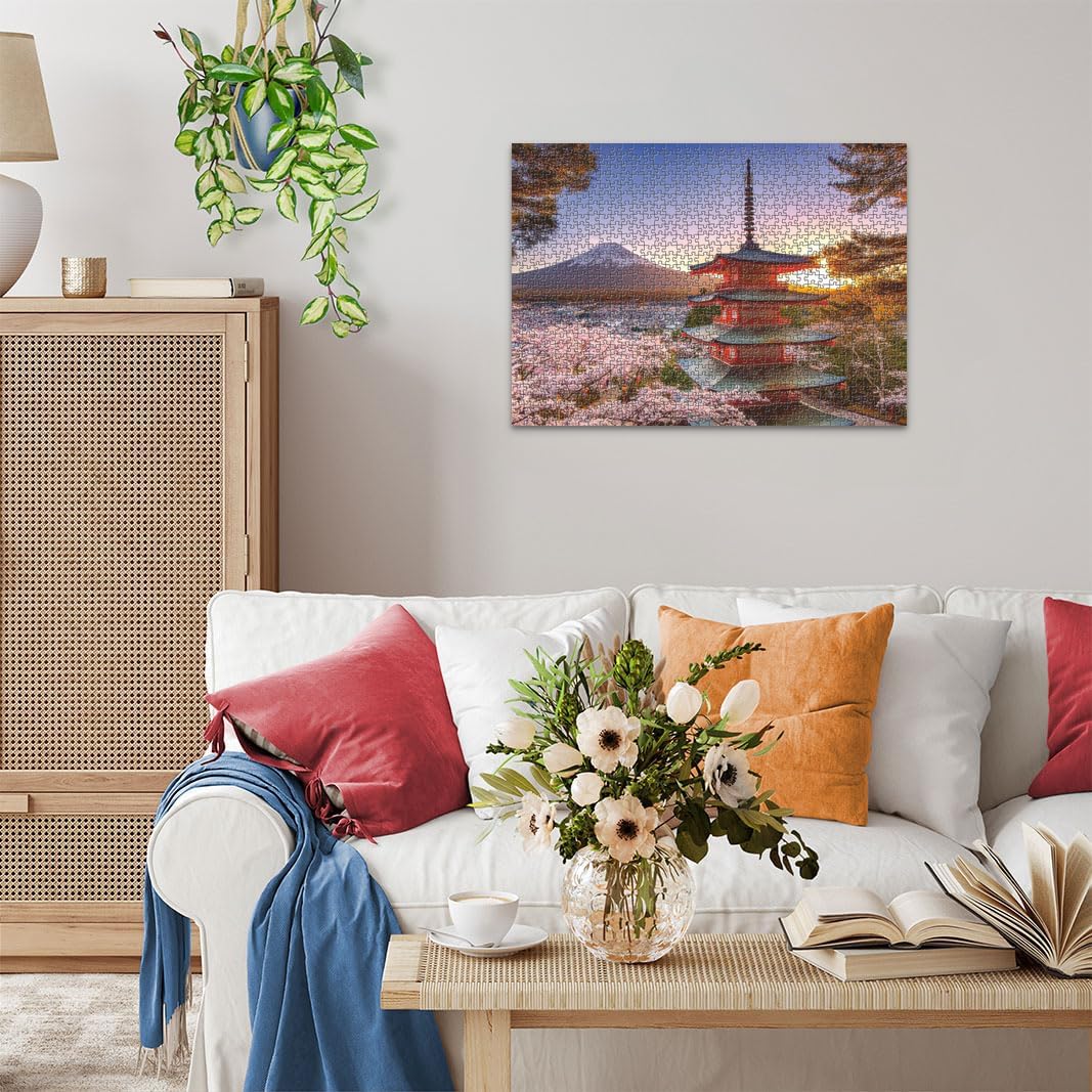 Thumbnail 4 de Ravensburger Puzzle 1000 pezzi Ciliegi in fiore e Monte Fuji 🧩