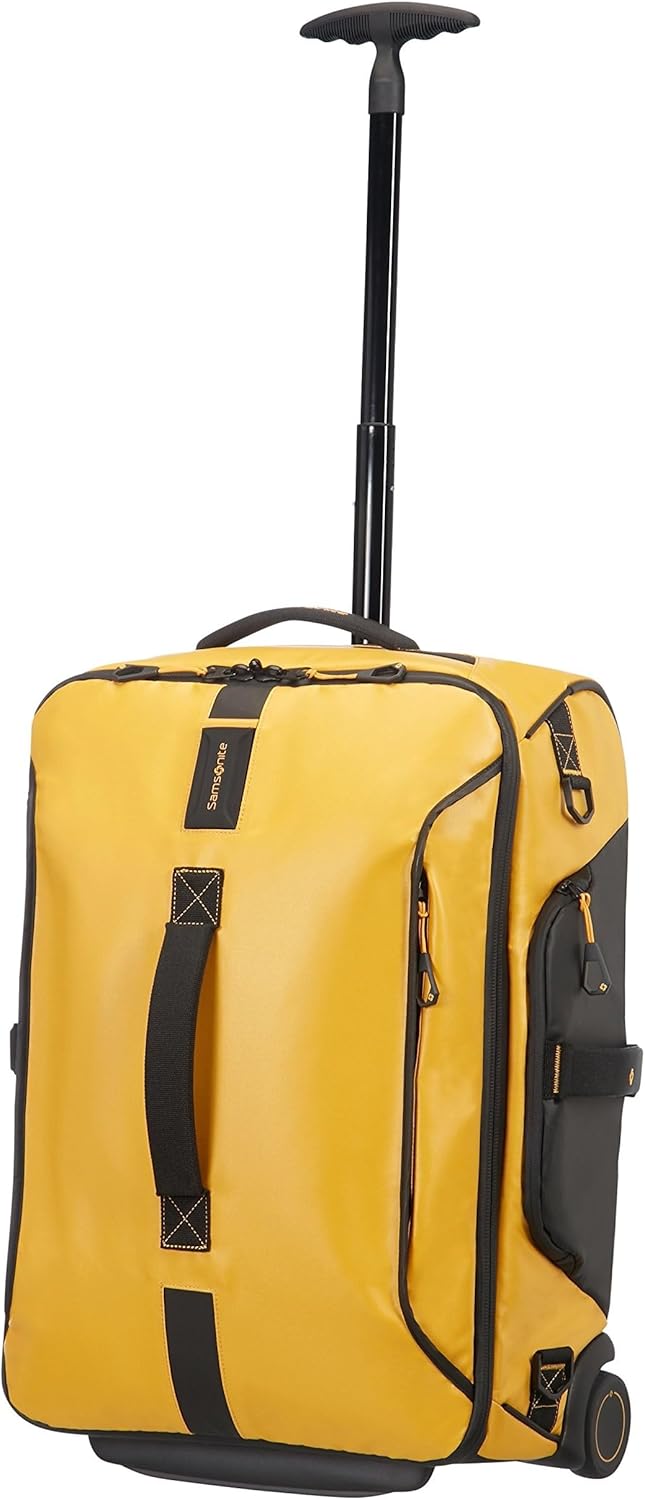 Detalle de Samsonite Paradiver Light - Borsone/Zaino con 2 Ruote, 55 cm, 51 L, Giallo