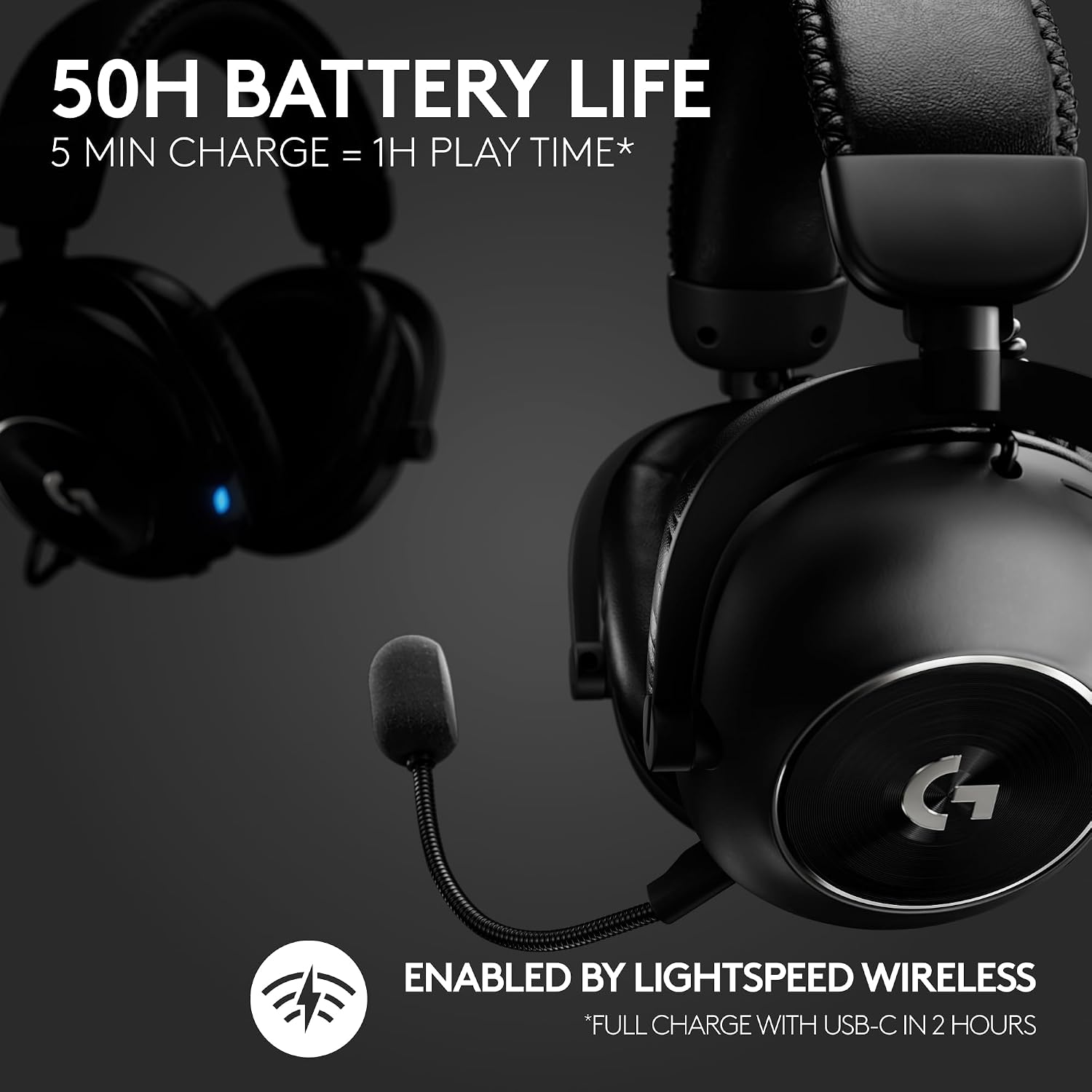 Detalle de Logitech G PRO X 2 LIGHTSPEED Wireless Gaming Headset (Black) — A pragmatic pick for esports-minded gaming