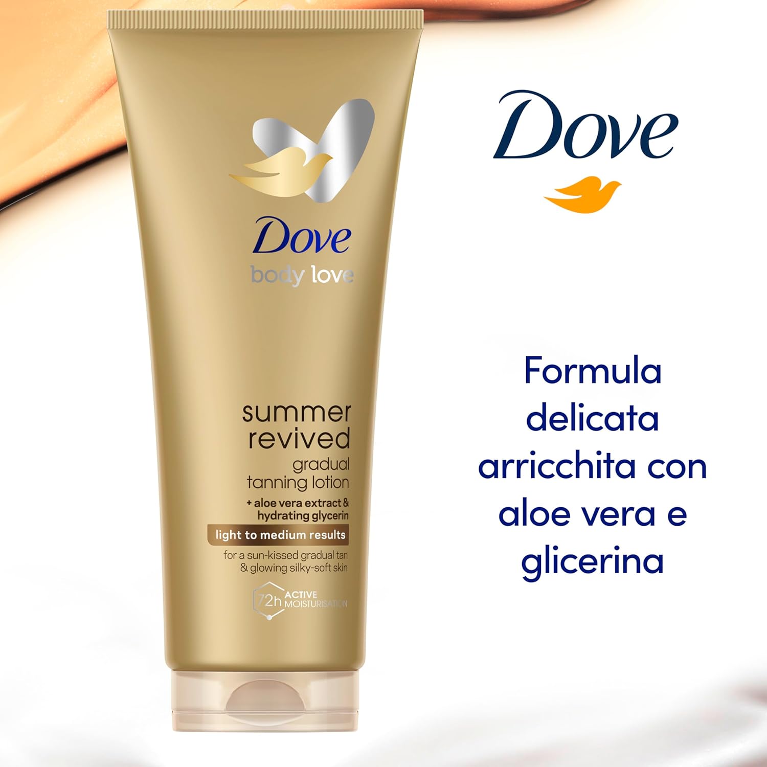 Thumbnail 3 de Dove Lozione Corpo Autoabbronzante Summer Revived – abbronzatura graduale naturale, finitura luminosa, 2x200 ml