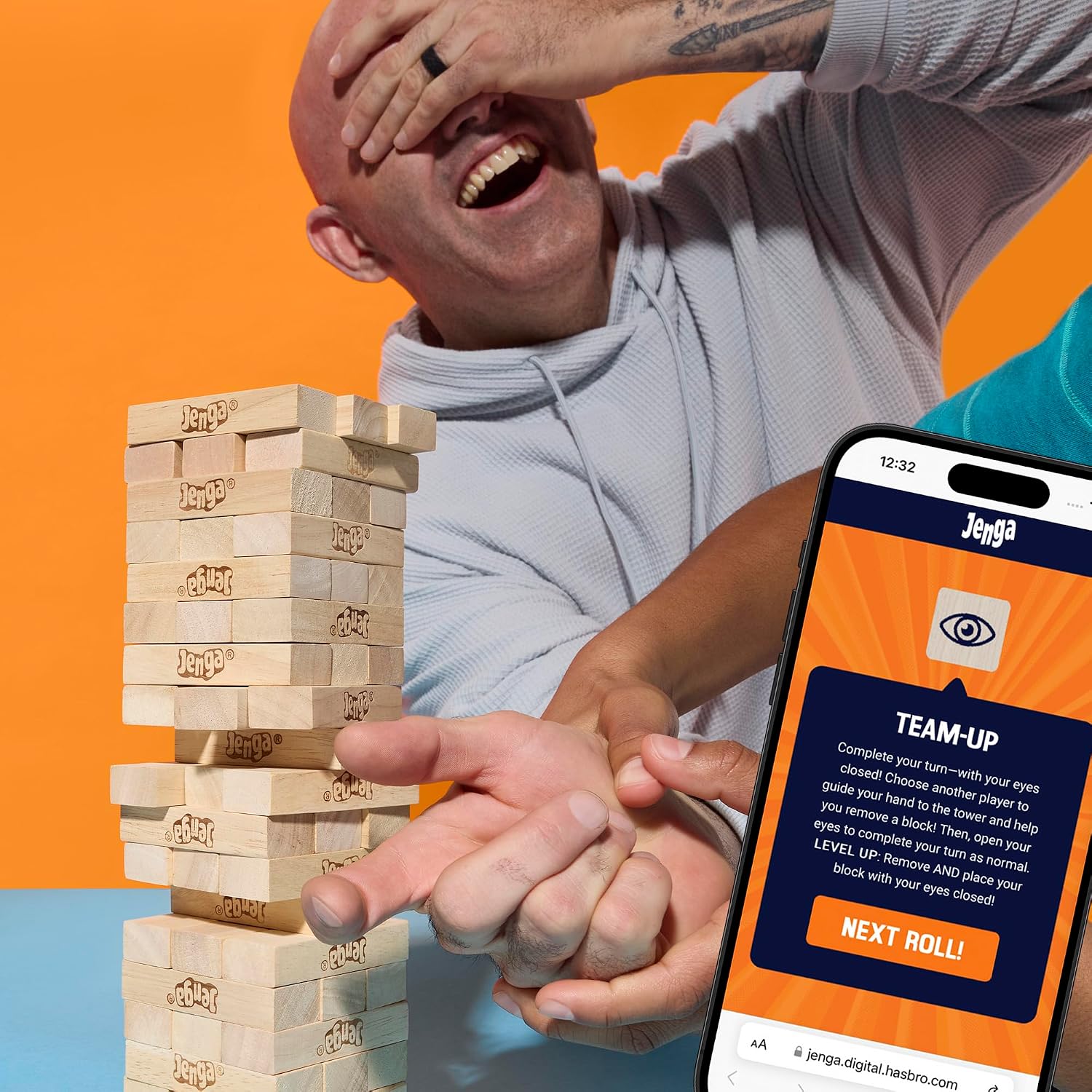 Thumbnail 6 de Hasbro Gaming Official Jenga Game with Digital Die