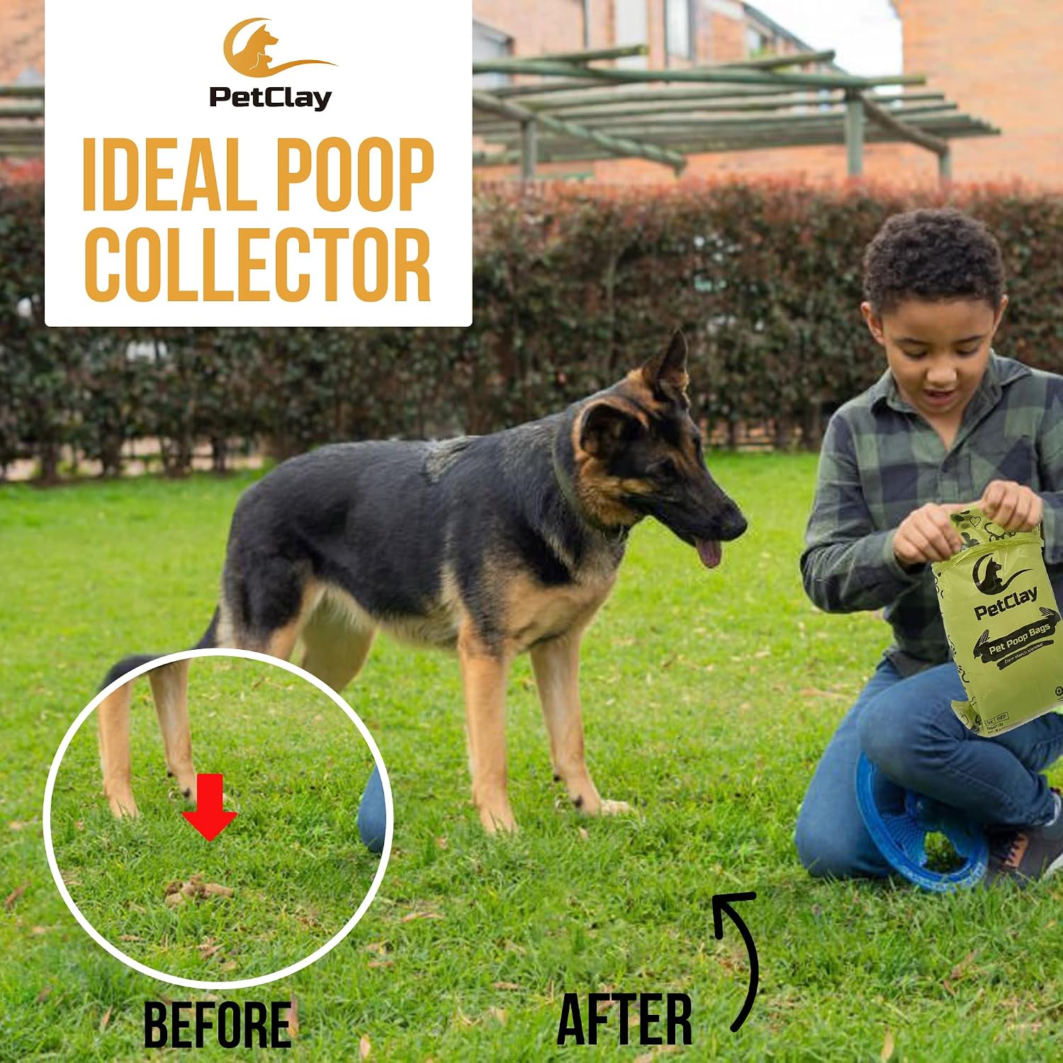 Detalle de Petclay Dog Poop Bags 540 Biodegradable