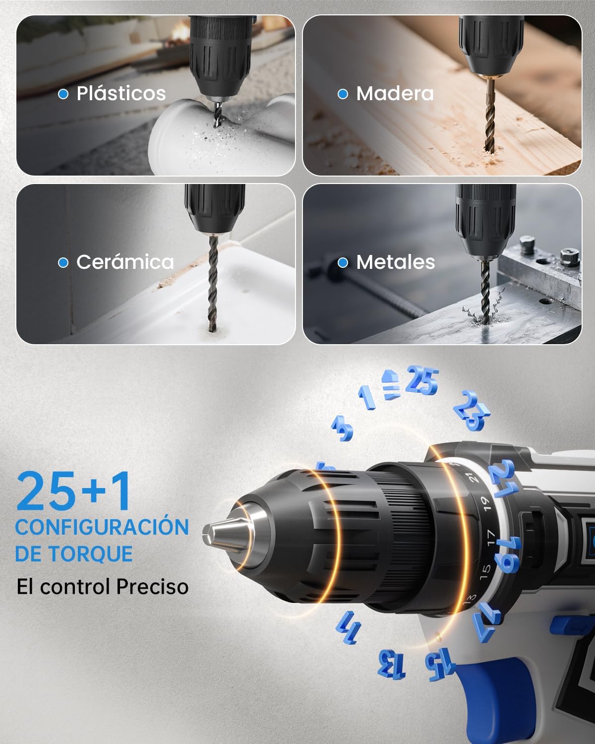 Thumbnail 4 de VIWKO 12V 2000mAh 25 Nm destornillador eléctrico