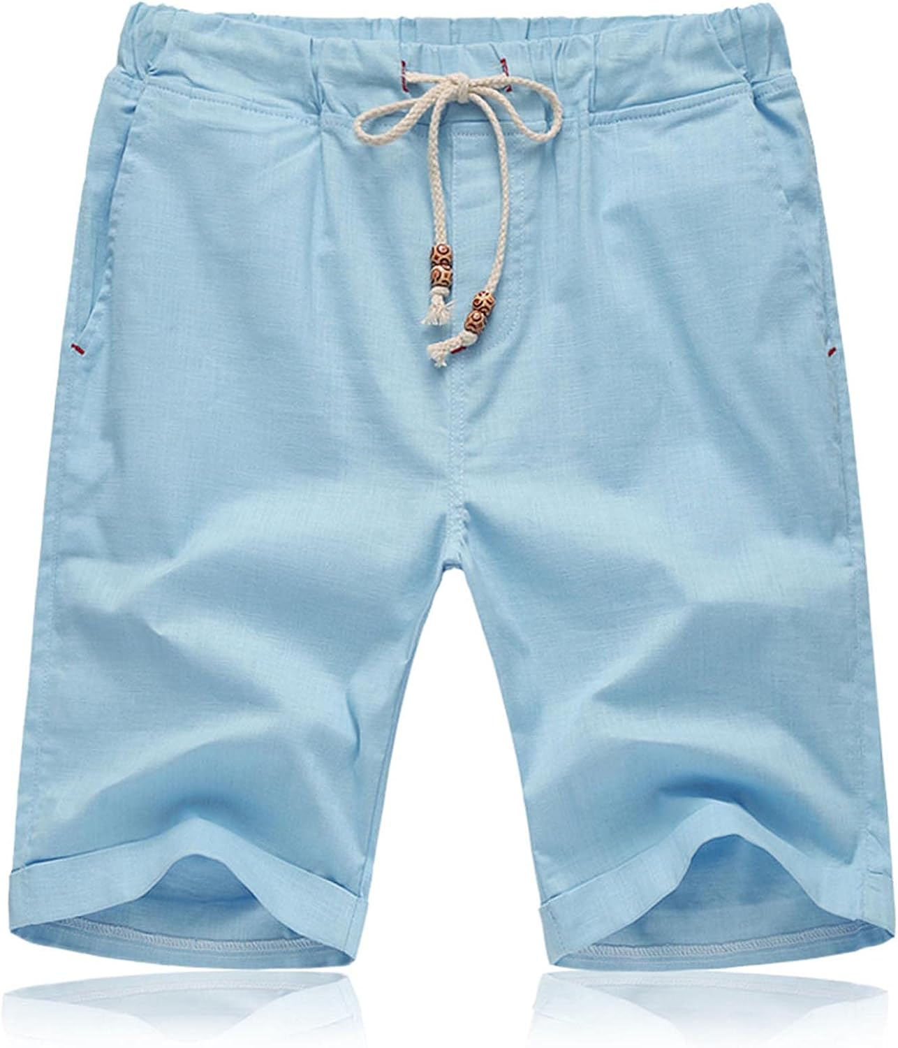 Thumbnail 6 de JustSun Men’s Summer Shorts with Pockets: Casual, Breathable Linen Comfort