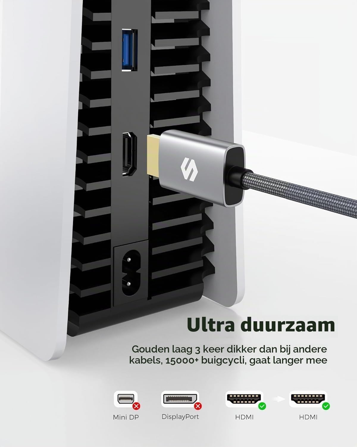 Thumbnail 4 de Silkland S2103 HDMI-kabel 2 m, 4K@60Hz, 2K@144Hz en ARC/HDR