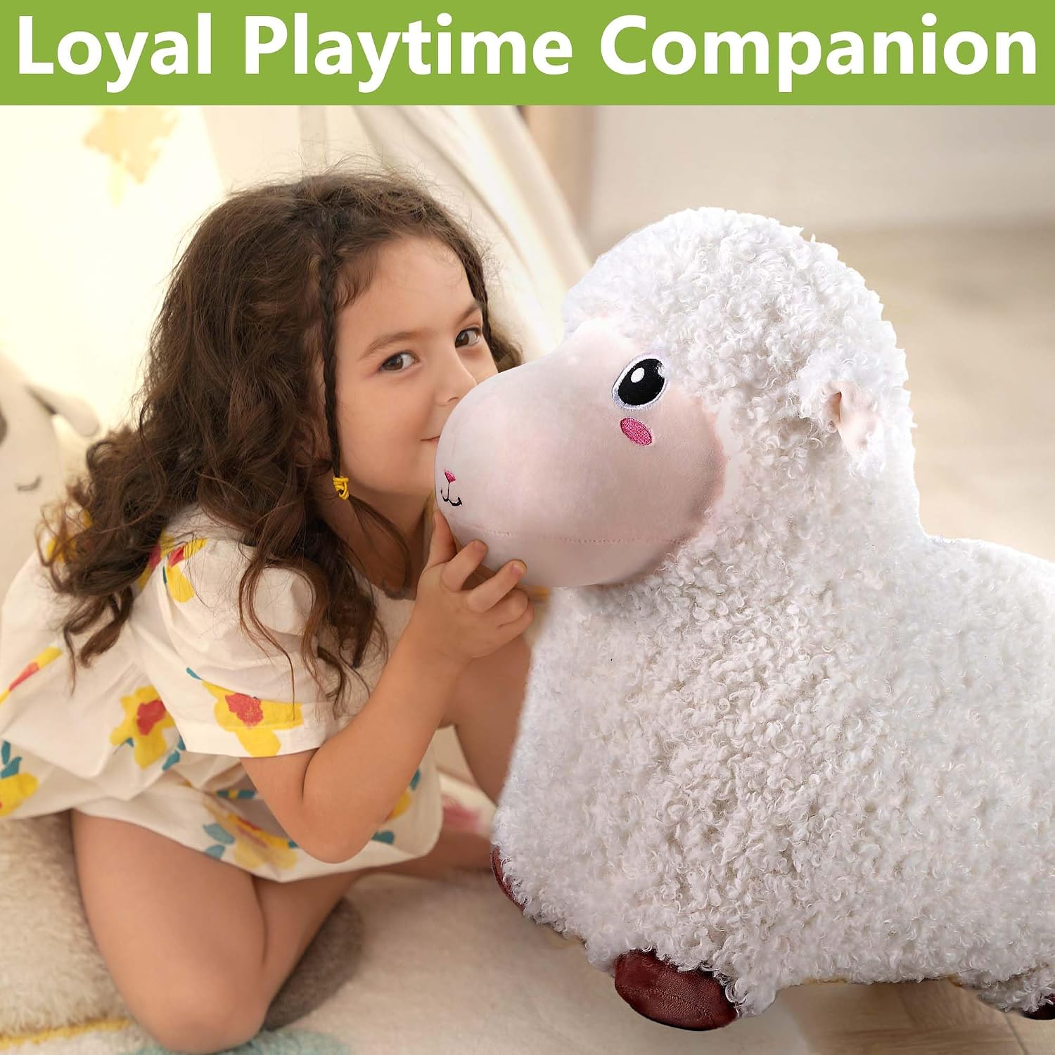 Thumbnail 5 de Bouncy Pals Sheep Hopping Horse: Toddler Inflatable Farm Animal Hopper