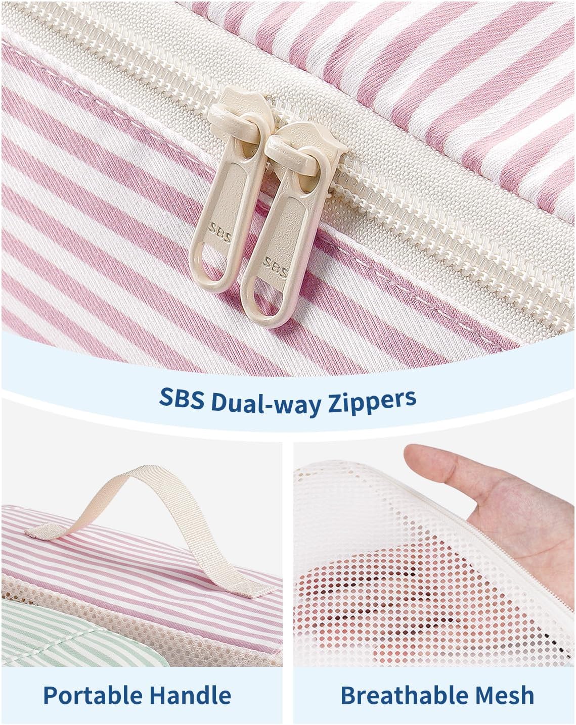 Thumbnail 3 de Narwey 7-piece packing cubes for carry-on luggage