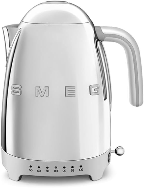Detalle de Smeg 50's Retro Style KLF04SSUS Variable Temperature Kettle, 1.7 L