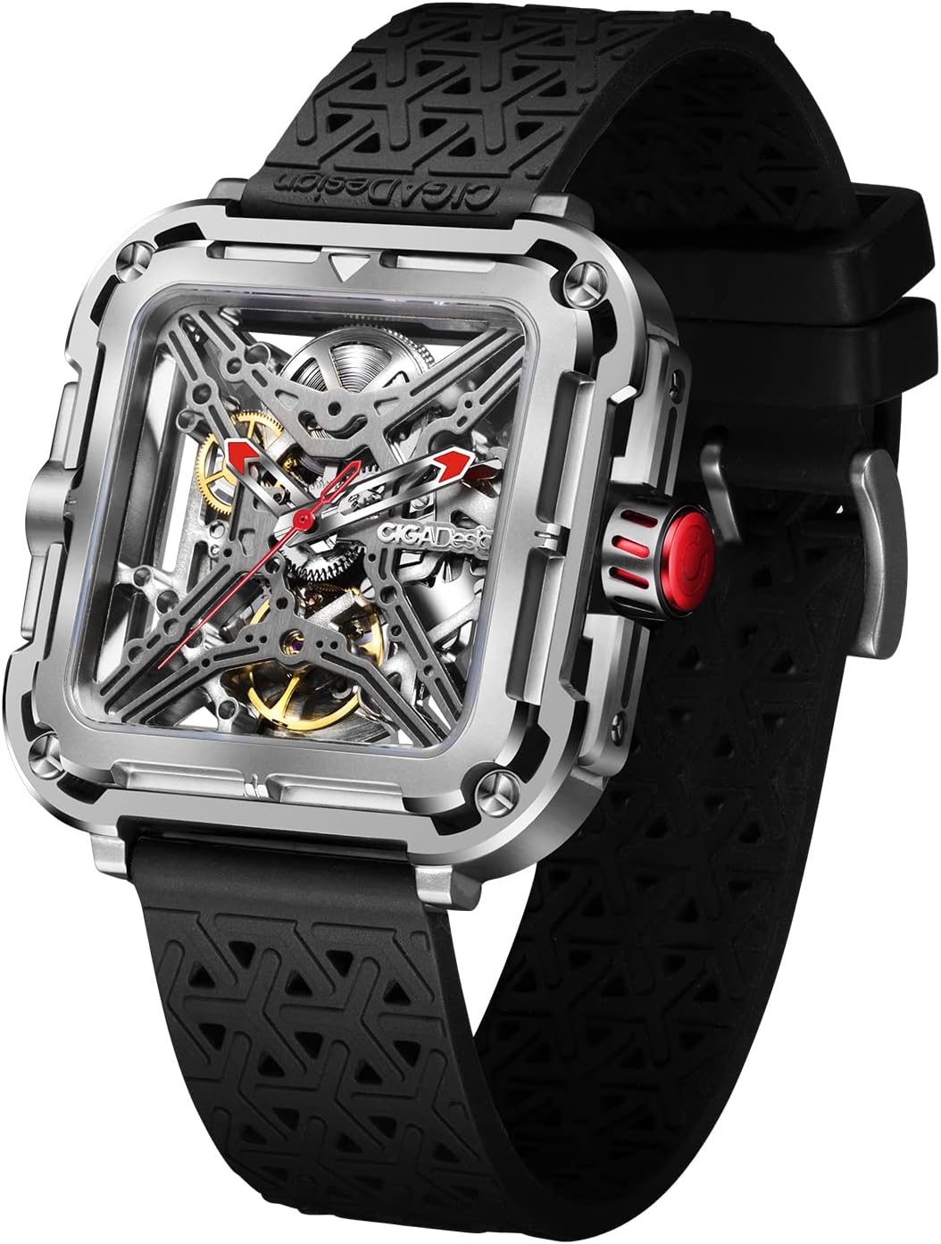 Thumbnail 4 de CIGA Design Montre Automatique Homme Série X SUV – Squelette, cristal saphir et bracelet silicone