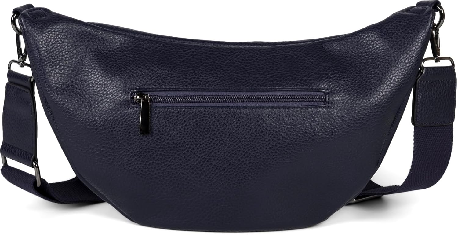 Detalle de styleBREAKER Borsa a tracolla a mezzaluna per donna, ecopelle monocolore 02012386