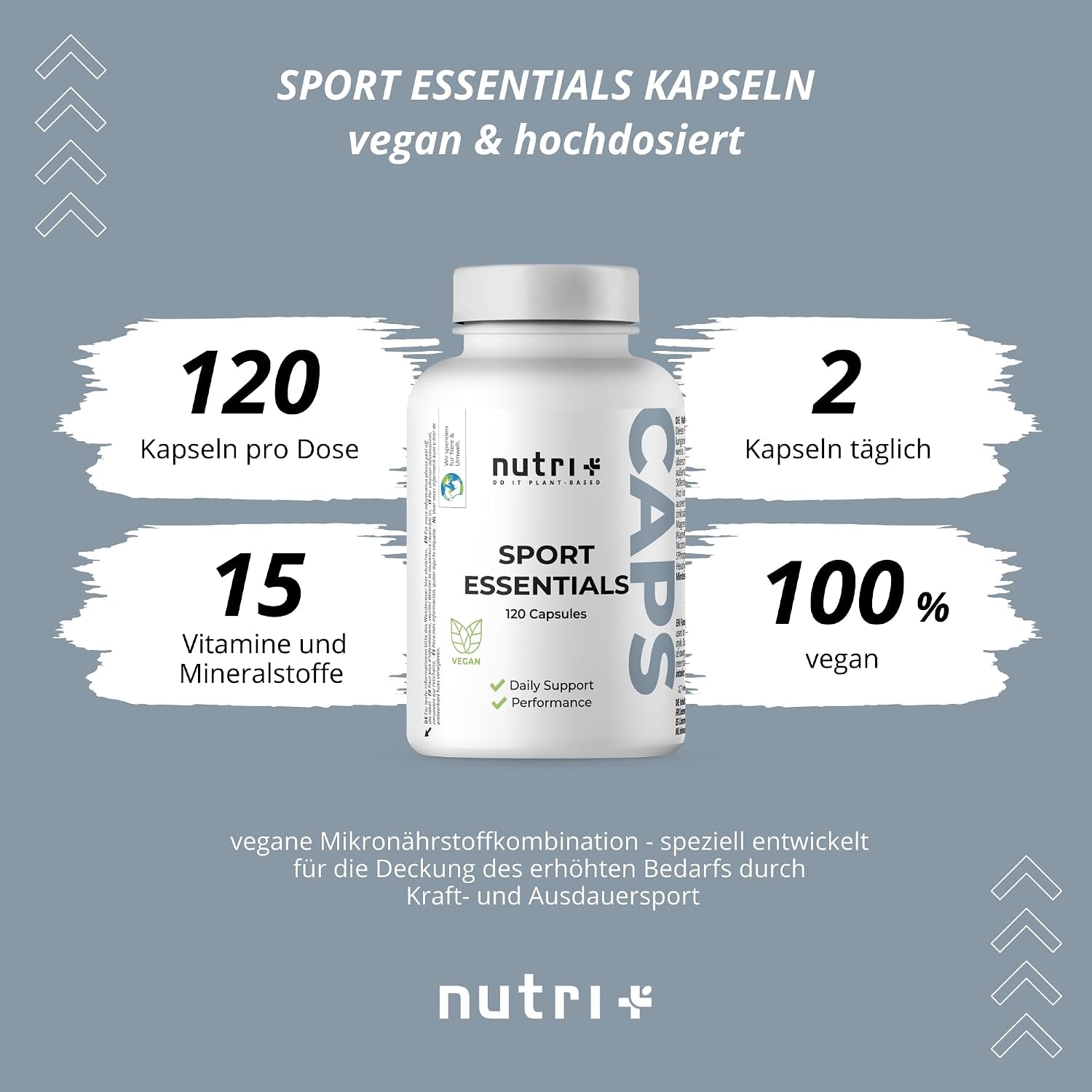 Detalle 2 de Nutri + Sport Essentials 120 Kapseln Vitamine đ