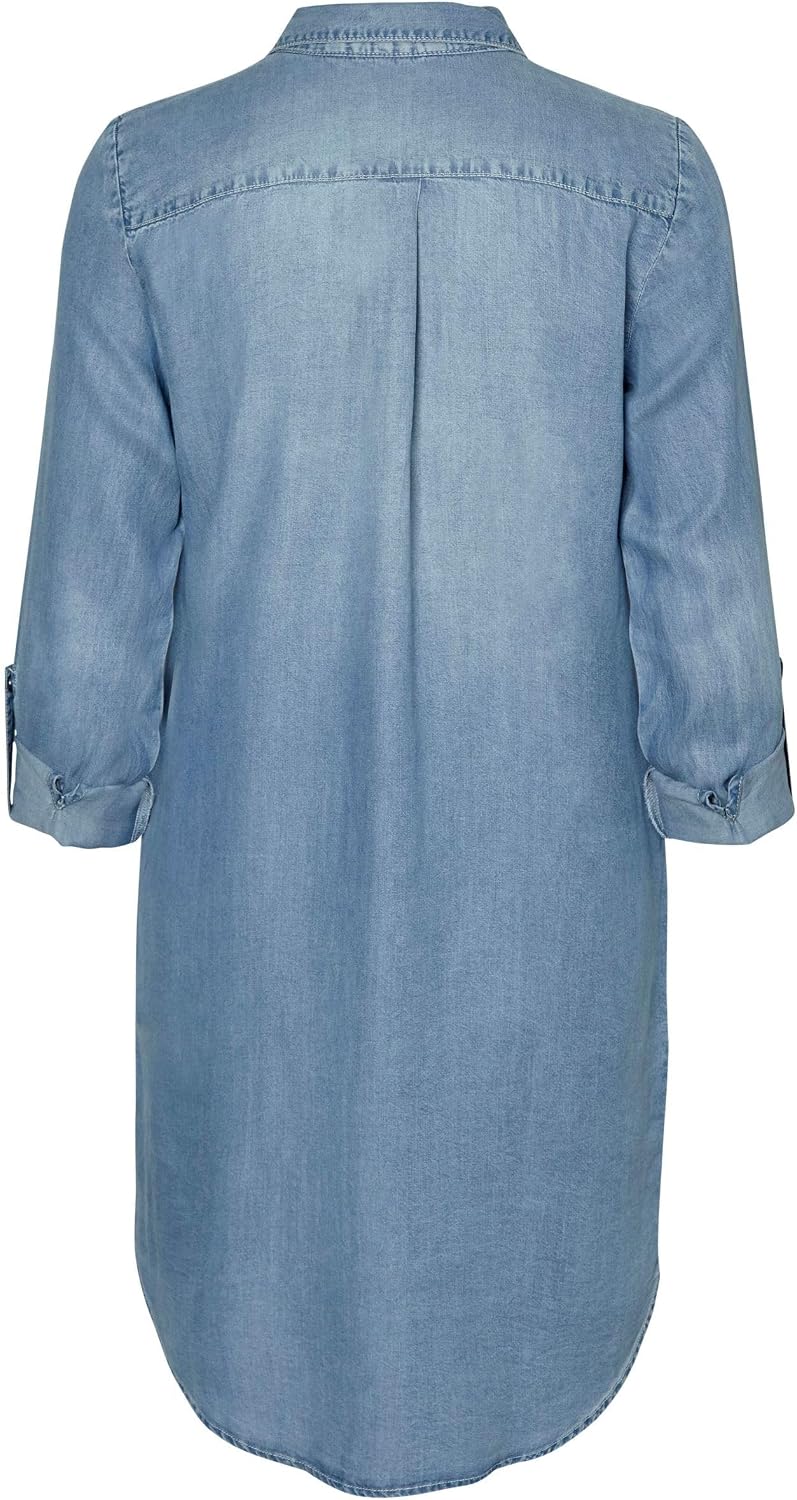 Detalle 2 de VERO MODA Shirt Dress VMSIGGA Short Dress | Abito in denim