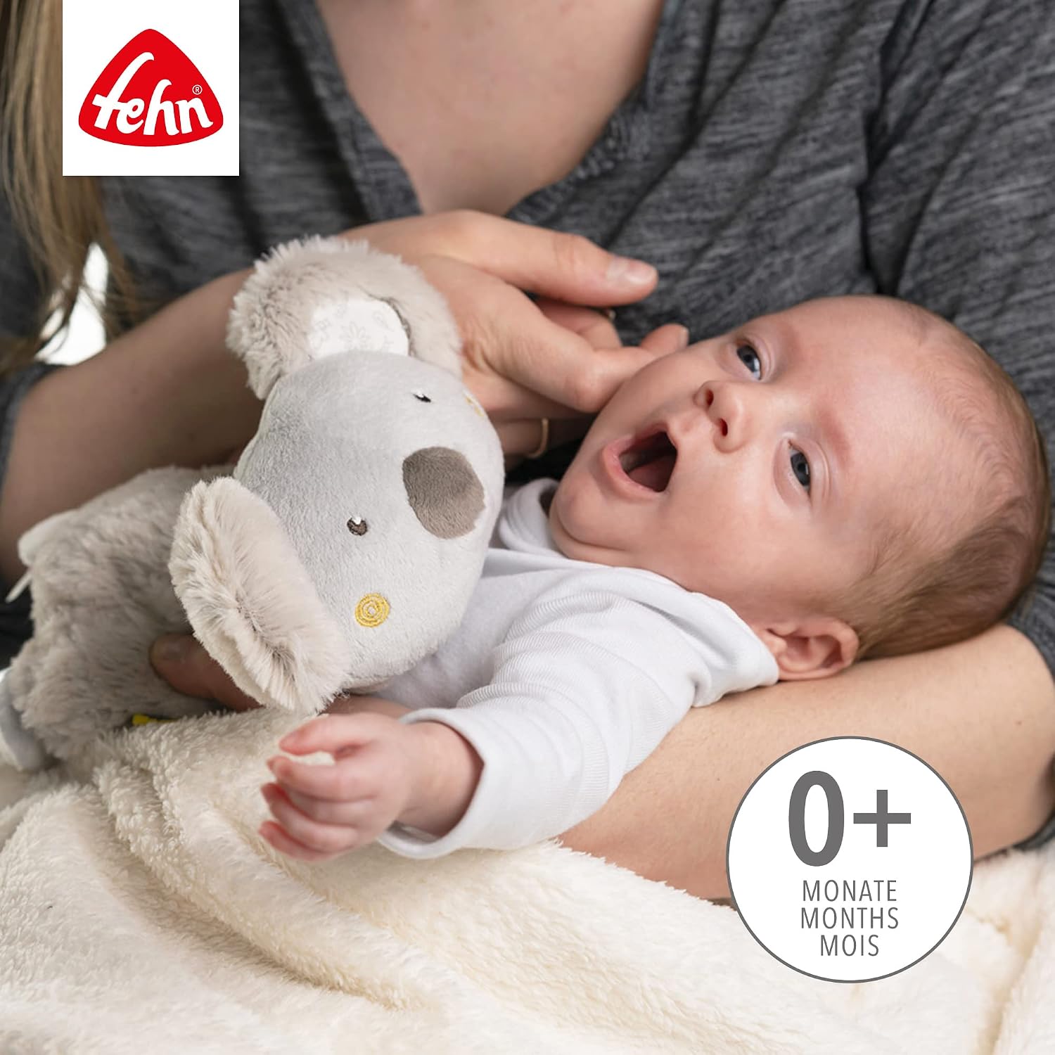 Detalle de Fehn koala termico con semi d'uva: cuscino riscaldante in peluche per neonati e bambini 0+ mesi