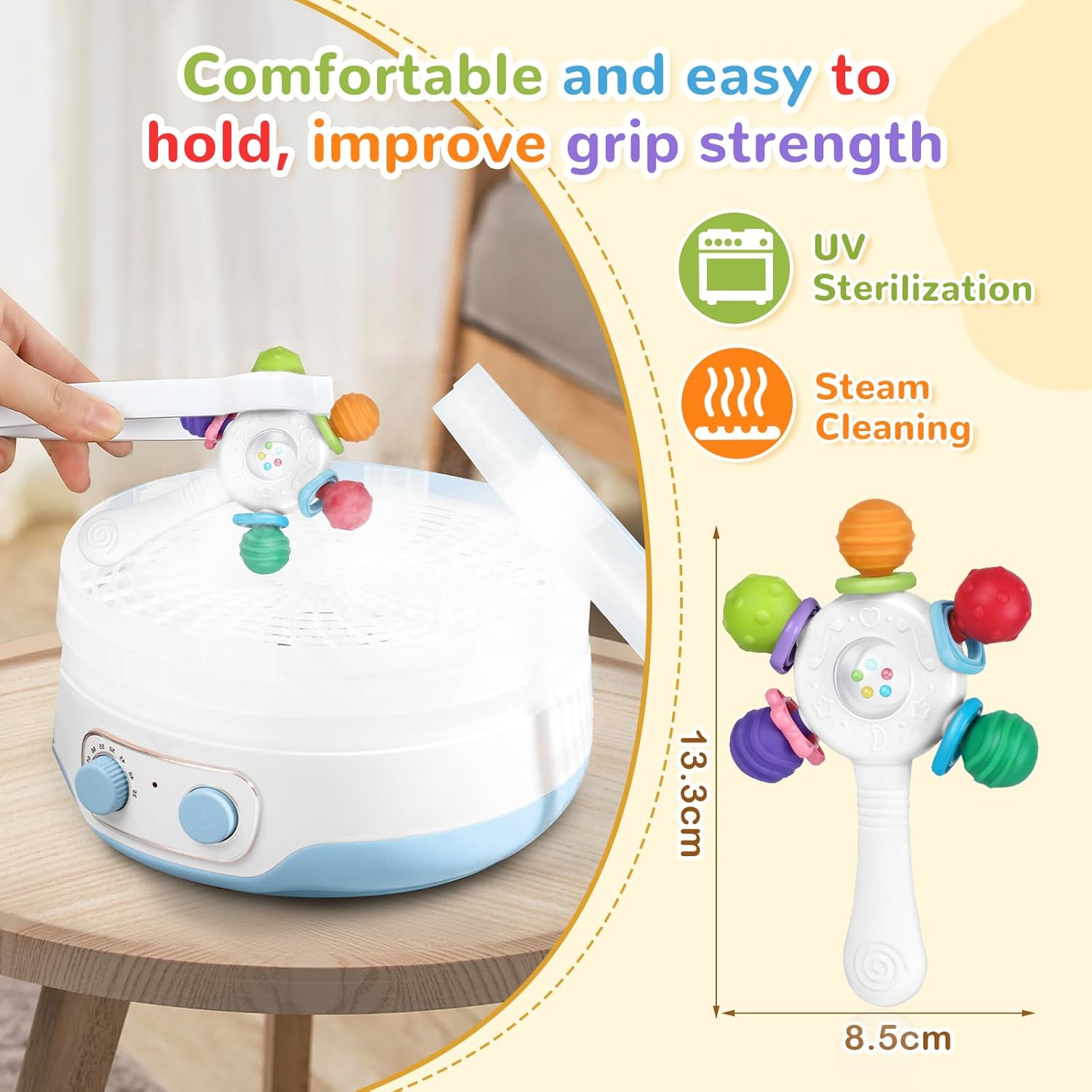 Thumbnail 5 de Food Quality Baby Teething Ring for 0-36 Months
