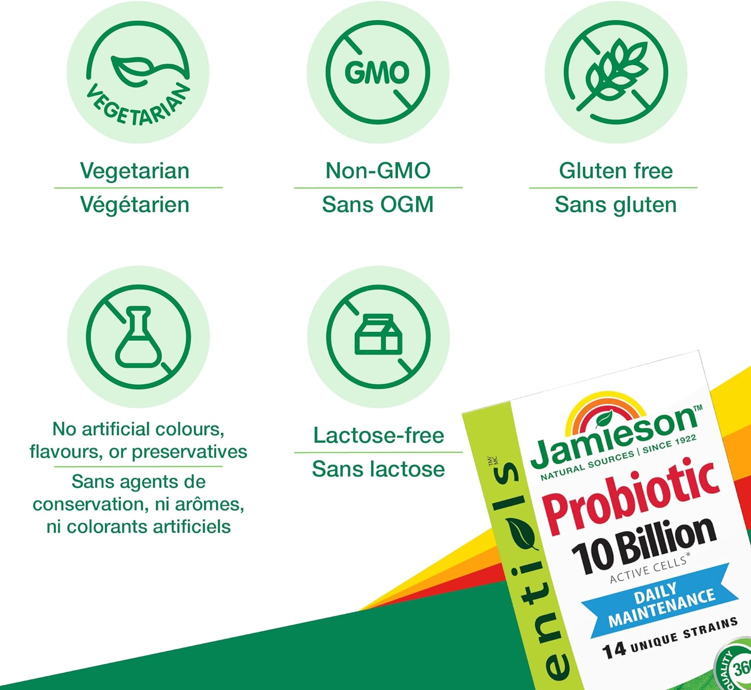 Thumbnail 3 de Jamieson 9012 Probiotic, 10 Billion CFU, 14 Strains, 60 Capsules