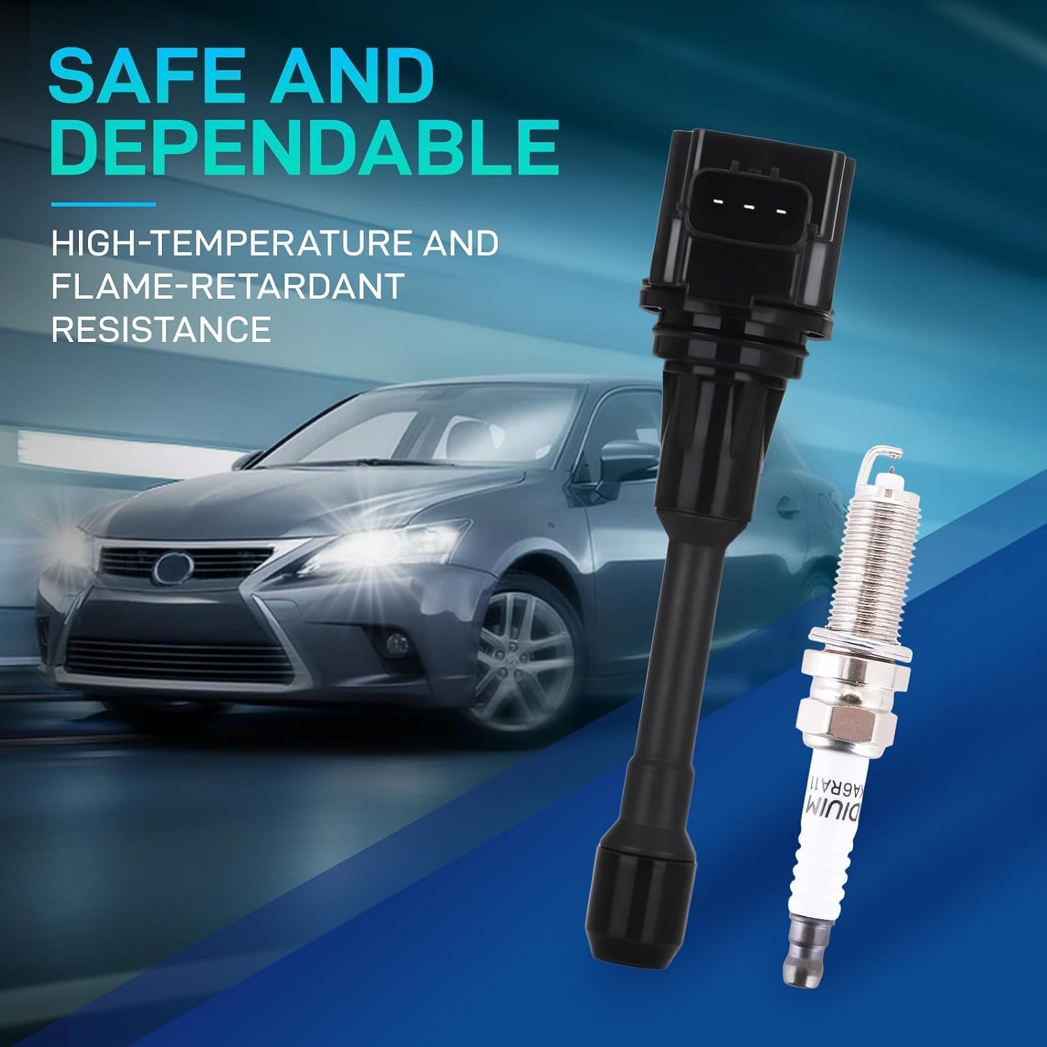 Detalle 2 de BDELI Ignition Coil and Spark Plug Set UF549