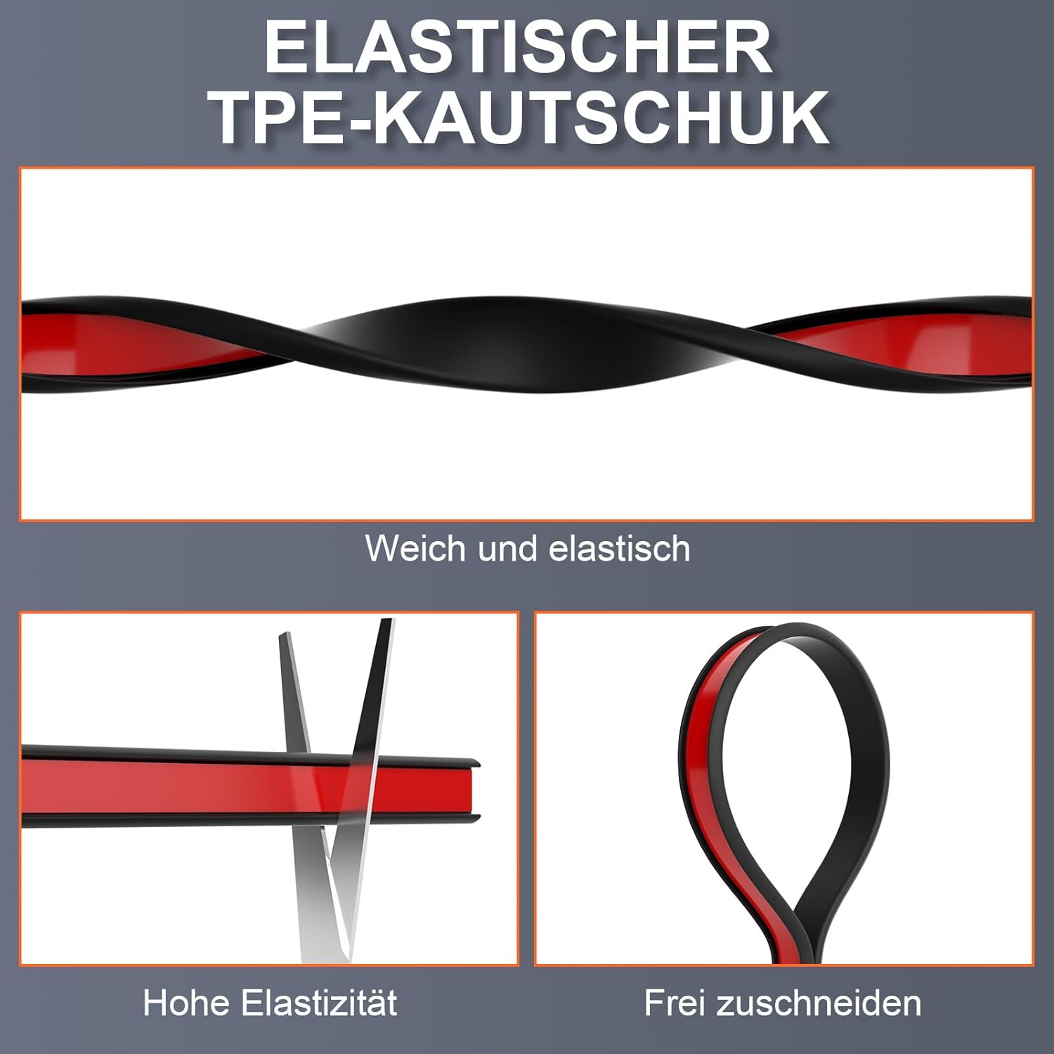 Thumbnail 5 de Kantenumleimer selbstklebend von pundin, U-förmig TPE-Kantenschutz in Schwarz 12 mm x 3 m – für Schrankreparatur, Möbelrestaurierung und Renovierung