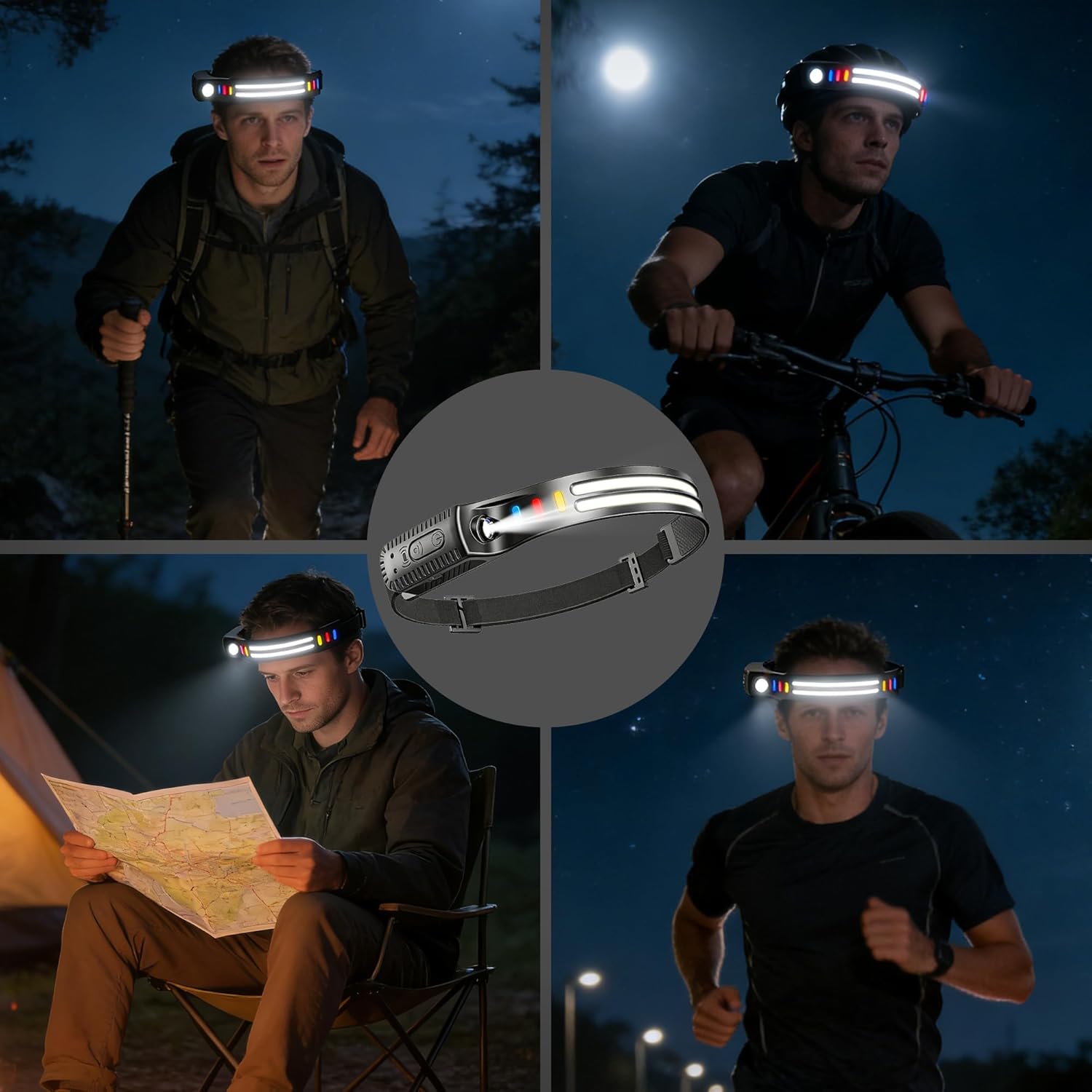Thumbnail 6 de Cazoro LumiLight Head Torch: Rechargeable 2000 Lumen, 270° Beam