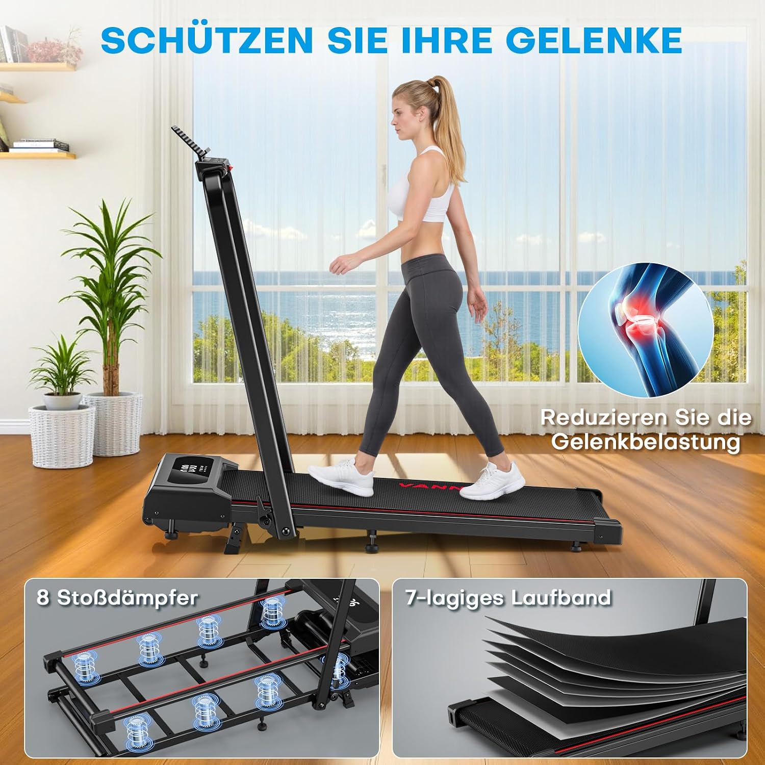 Detalle 2 de VANNECT Walking Pad Laufband 1 bis 12 km/h