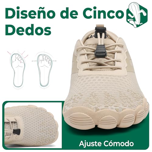 Detalle 2 de SAGUARO Escarpines Mujer: Zapatillas de Agua Secado Rápido y Antideslizantes para Playa y Actividades Acuáticas