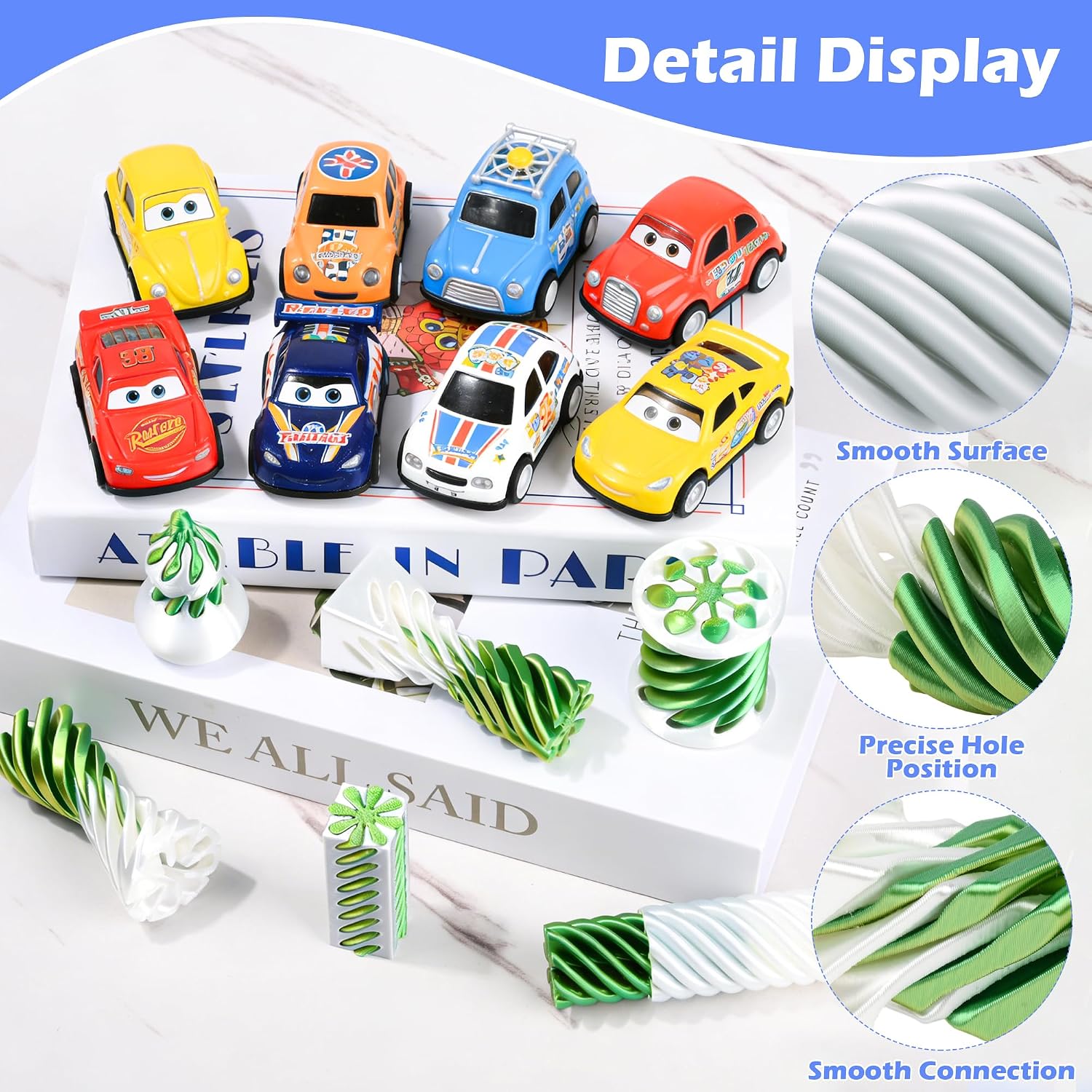 Detalle de meshcraft 3D-Printed Spiral Cone Fidget Toy Set, 6 Pieces, PLA