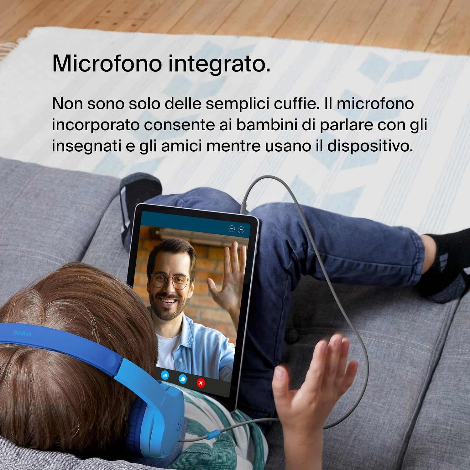 Thumbnail 3 de Belkin SoundForm Mini: cuffie kabel per bambini, comfort duraturo e volume sicuro per scuola e gioco